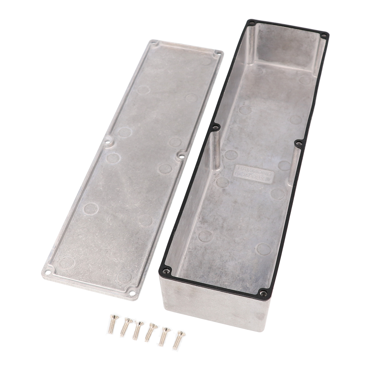 1590WBX natural aluminum 10 inch watertight diecast enclosure without mounting flanges