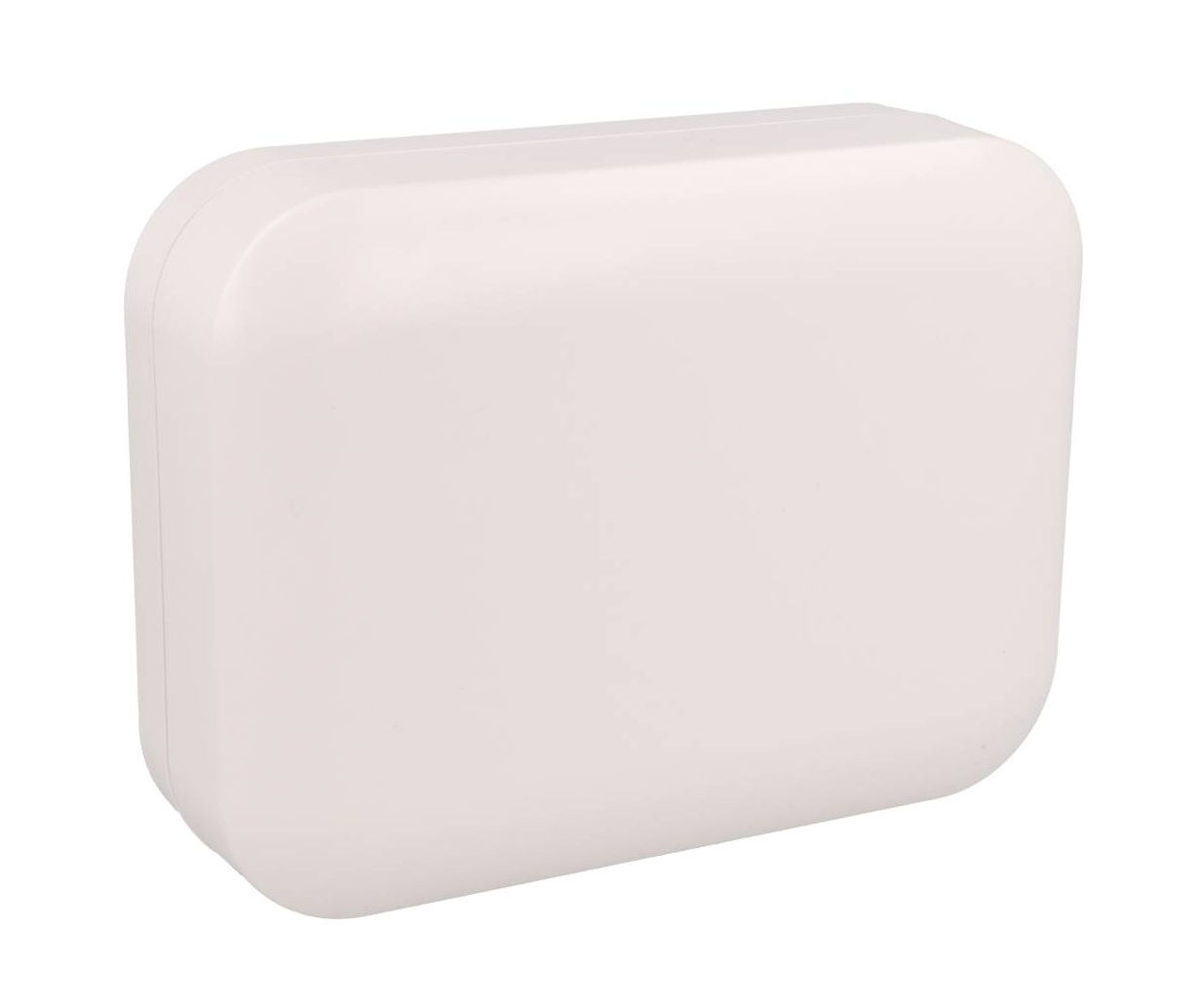 1556EWH white 160 x 120 x 45 mm ABS desktop and wall-mount enclosure with rounded corners
