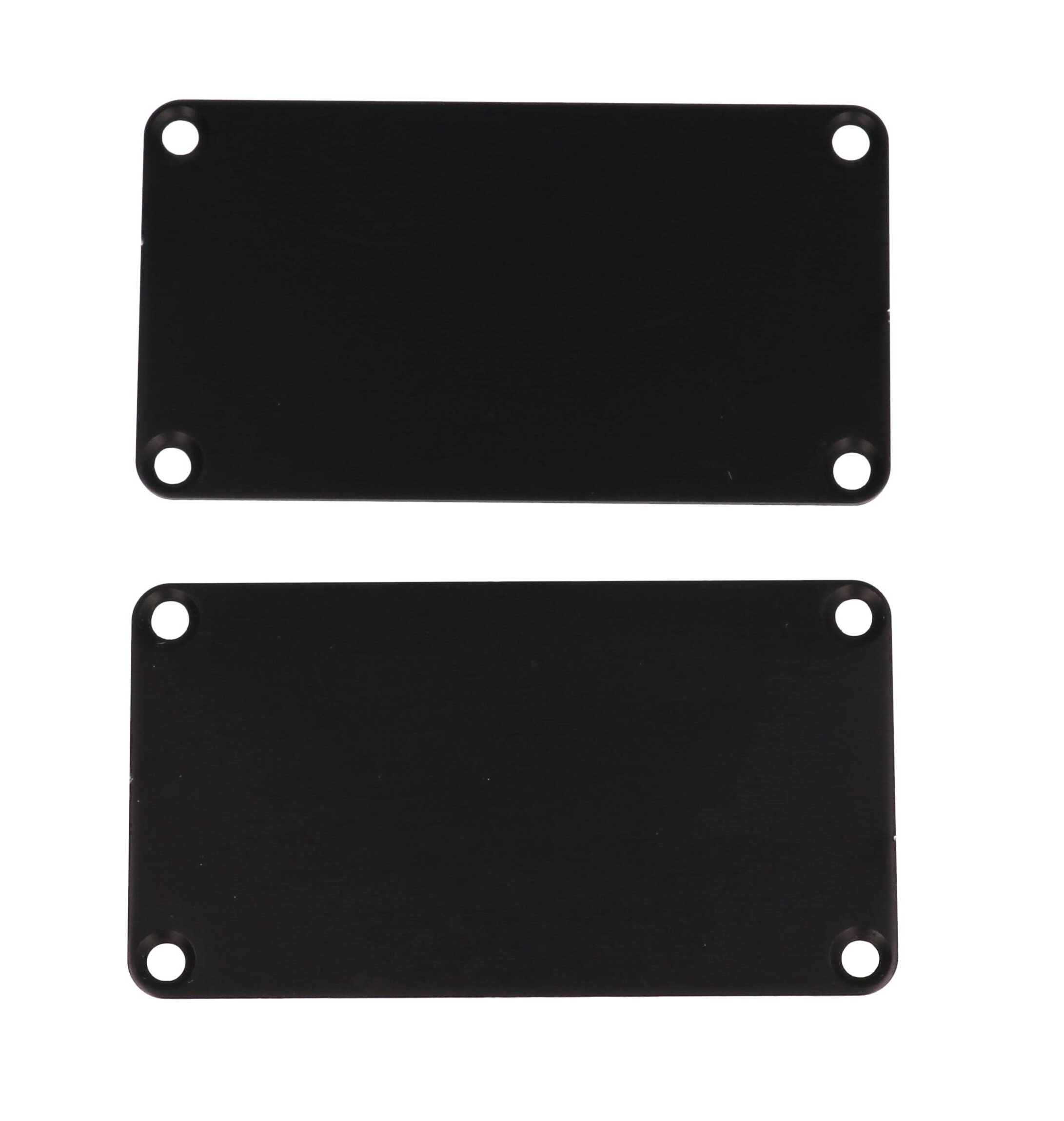 1455KALBK-10 black anodized aluminum end panels for 1455K enclosures, 10-pack