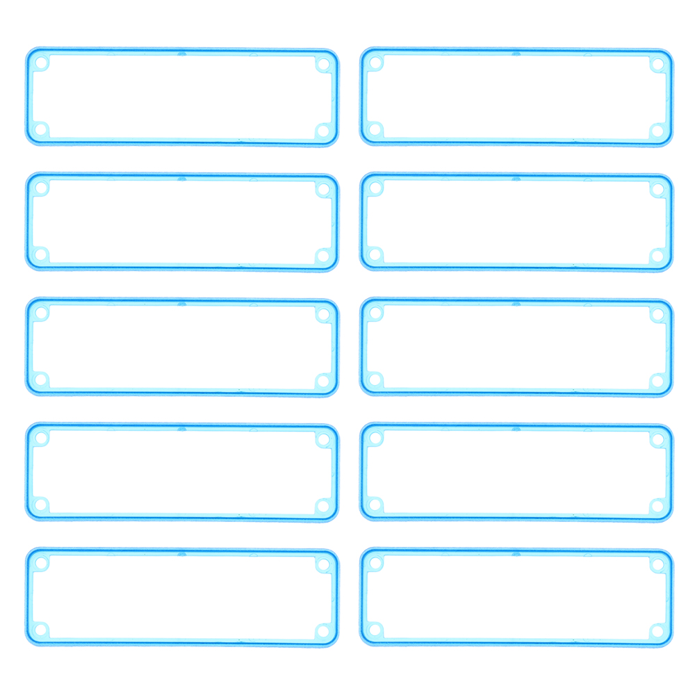 1455LBTBU-10 — translucent blue plastic open bezels for 1455L enclosures - 10/pack