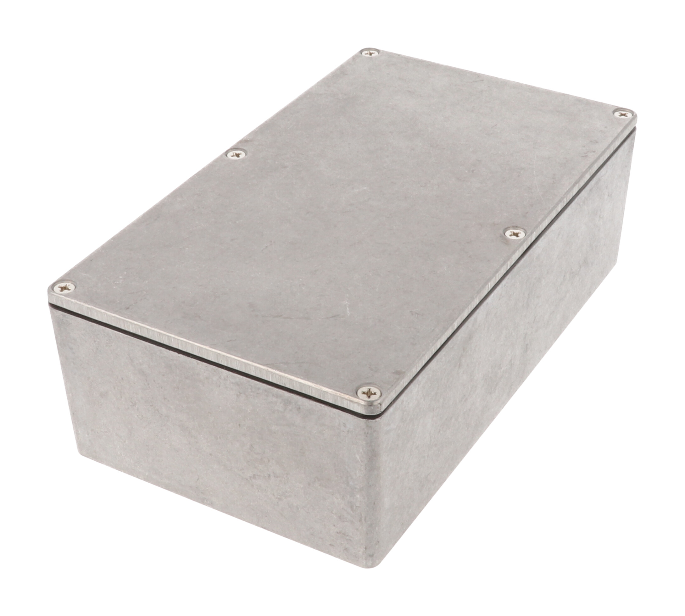 1590WR1 natural aluminum IP65 water-tight diecast aluminum enclosure with no mounting flanges, 192x112x61mm