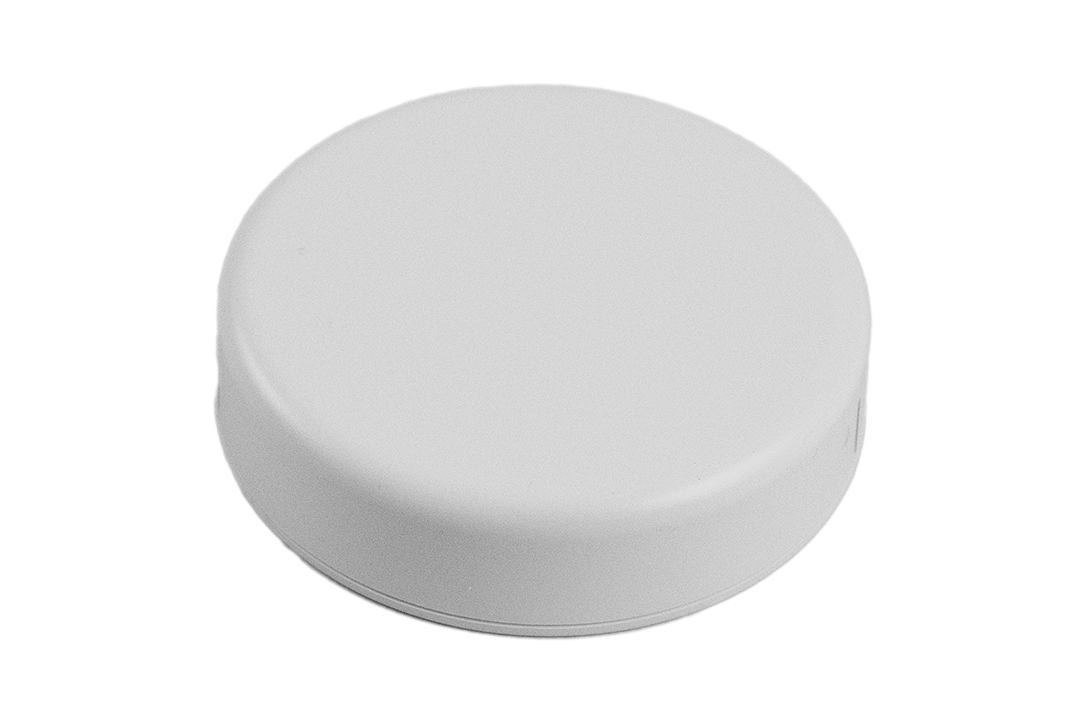 1551SNAP13GY light gray round ABS snap-fit miniature enclosure, 80 mm diameter x 20 mm