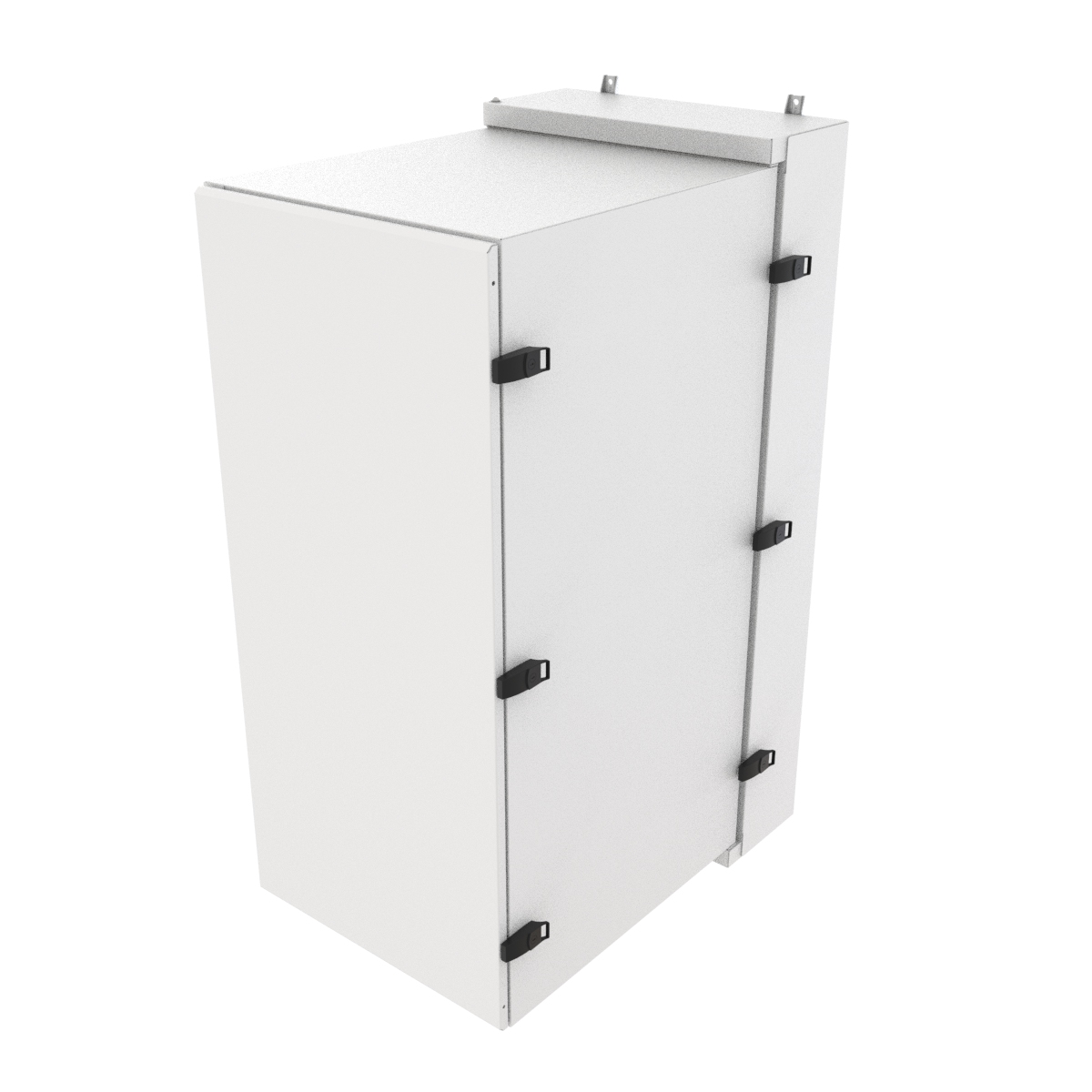 Hammond NWC12U2436SFLG 12U light gray sealed wall-mount cabinet with solid door and Type 12 filters — view 7