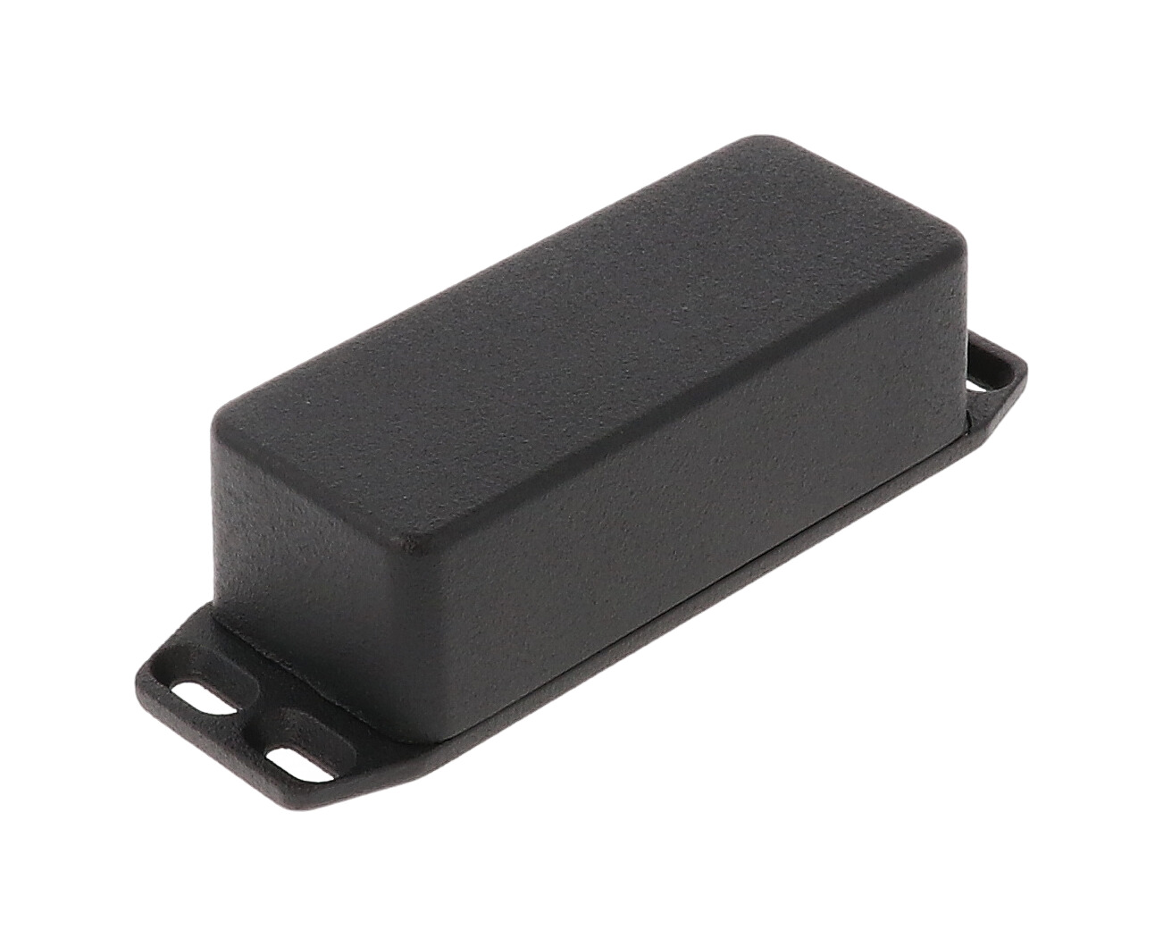 1590AFLBK textured black diecast aluminum enclosure with flanged wall-mounting lid