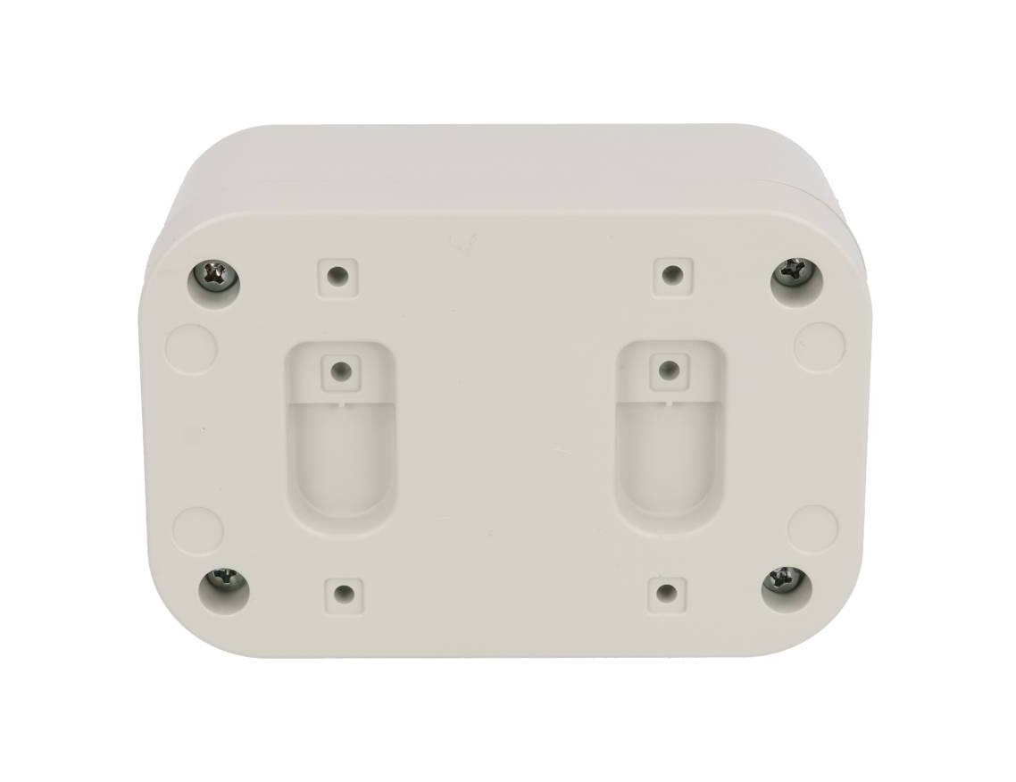 1556CAGY light gray flame-retardant ABS 120 x 80 x 60 mm desktop and wall-mount enclosure with rounded corners