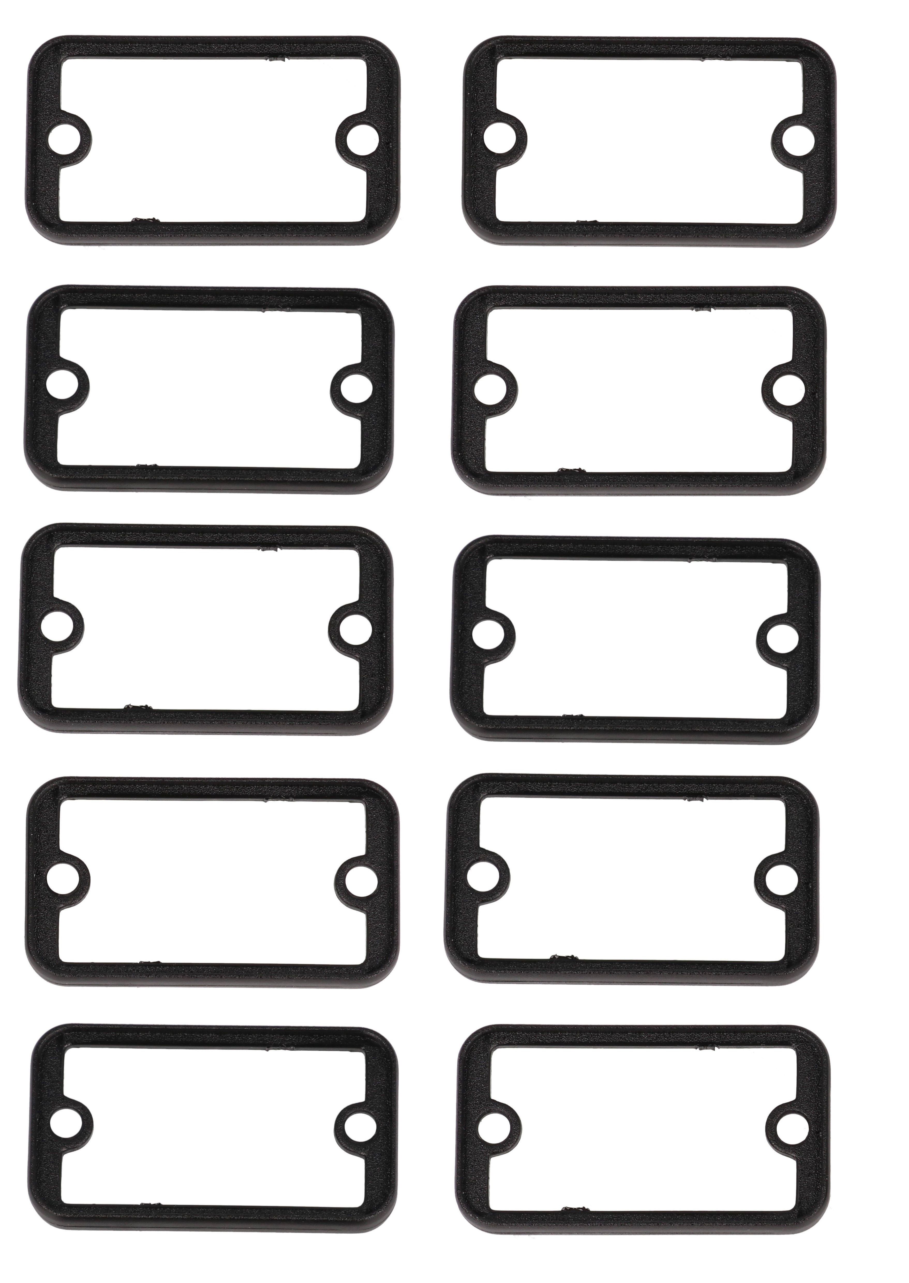 1455DBBK-10 — black plastic open bezels for 1455D enclosures-10/pack