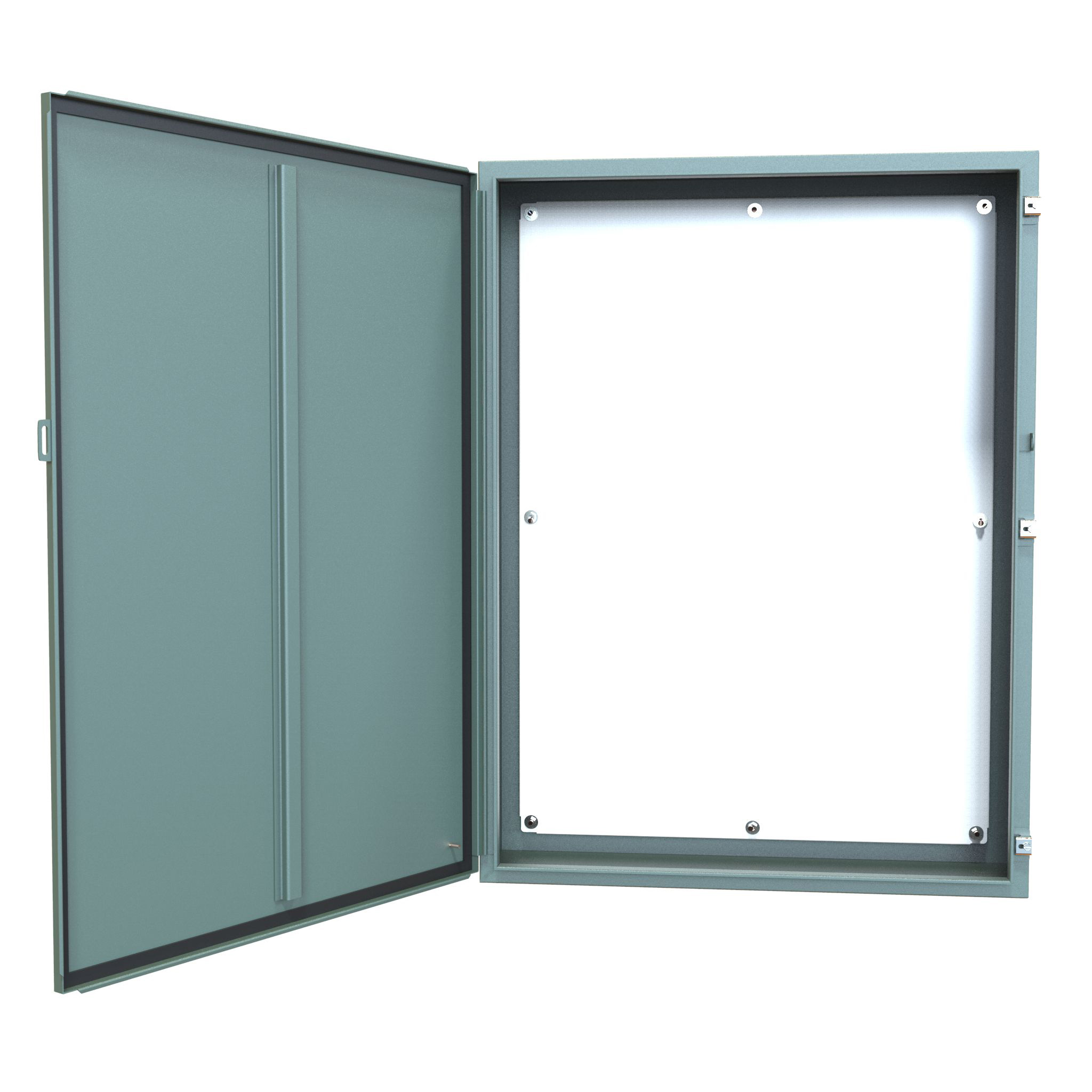 1418S10 — N12 Wallmount Encl w/panel - 48 x 36 x 10 - Steel/Gray