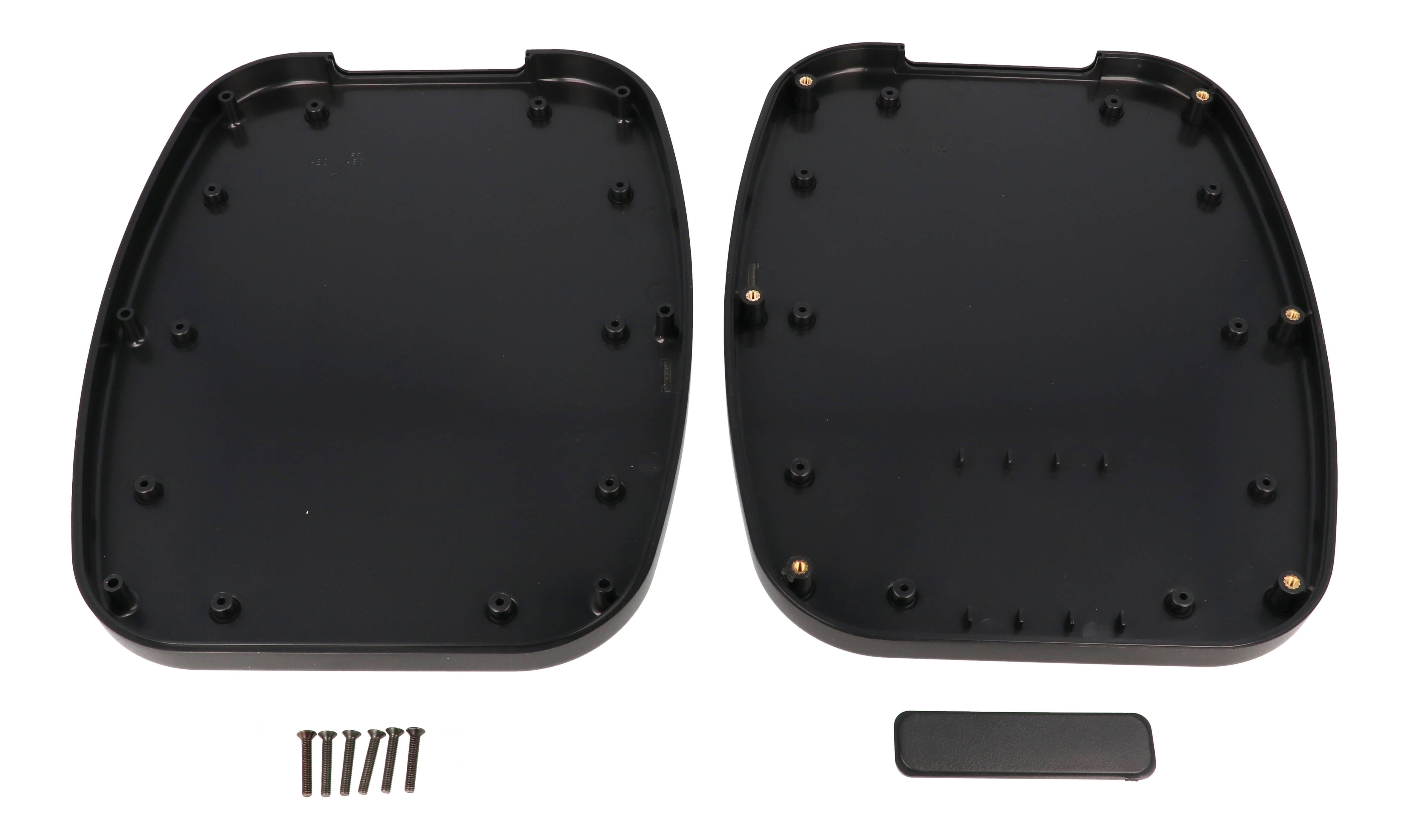 1599TABLBK black large ABS tablet enclosure, 240 x 190 x 30 mm