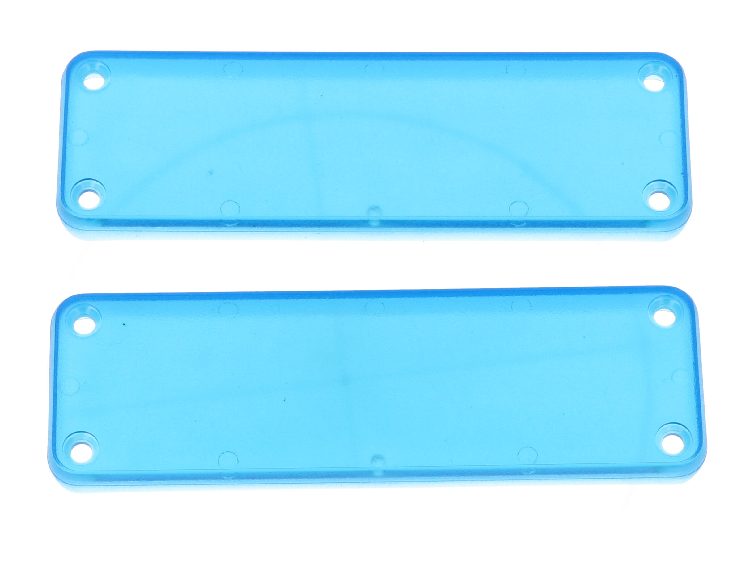1455LPLTBU — translucent blue plastic solid bezel for 1455L enclosures - 2/pack