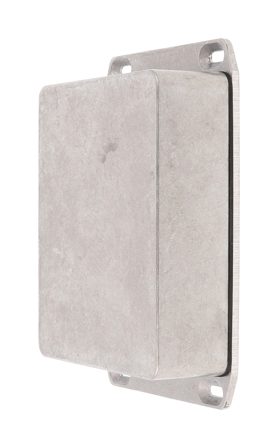 1590WBB2FL natural aluminum water-tight diecast enclosure with wall-mounting flanged lid