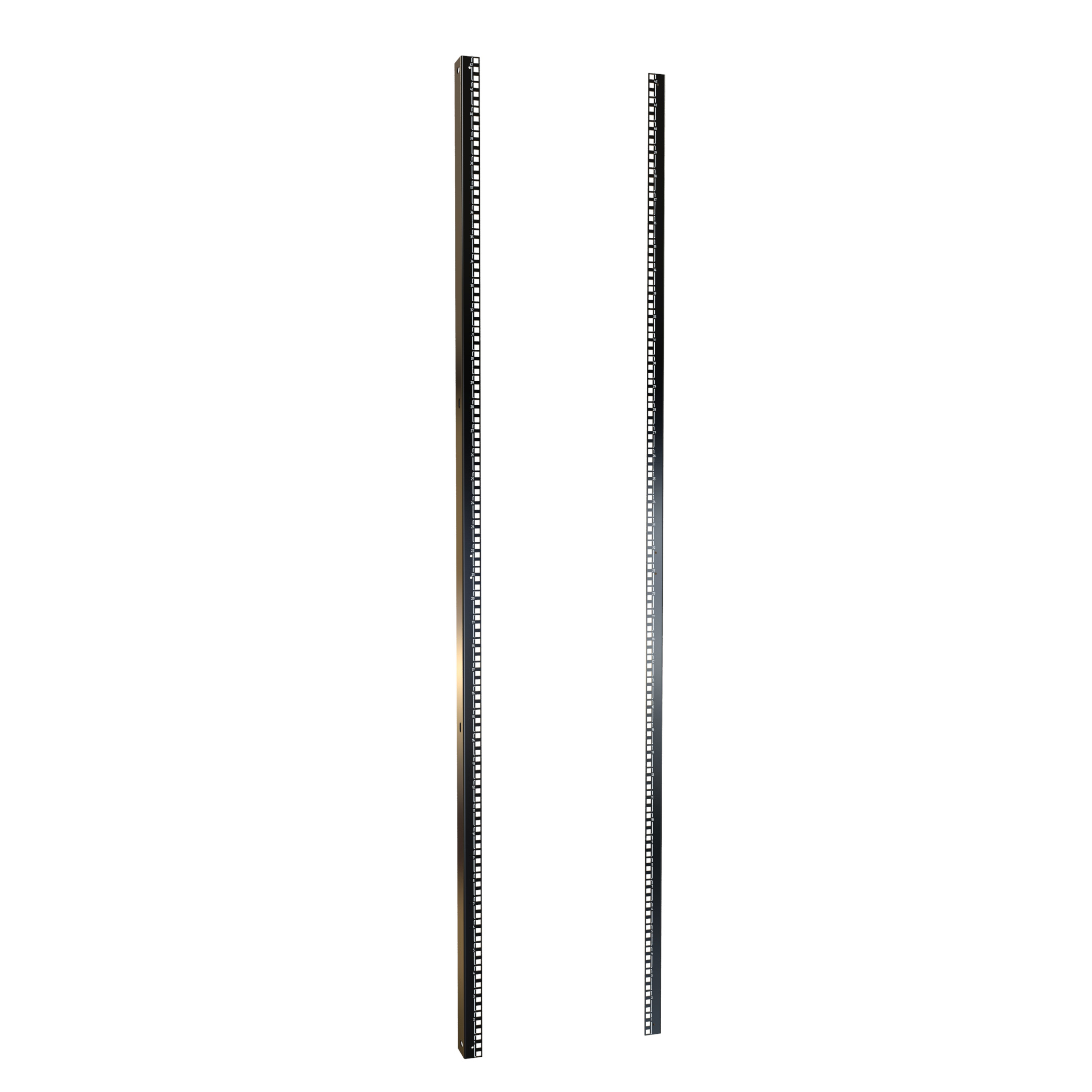 H1SRR42U24BK — 42U Square Hole Rack Rails