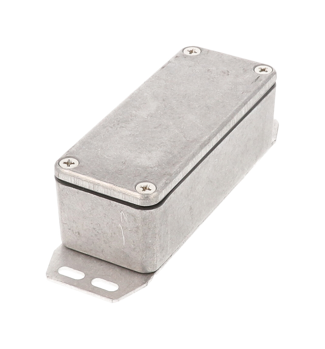 1590WAF natural aluminum watertight diecast aluminum enclosure with flanged bottom plate