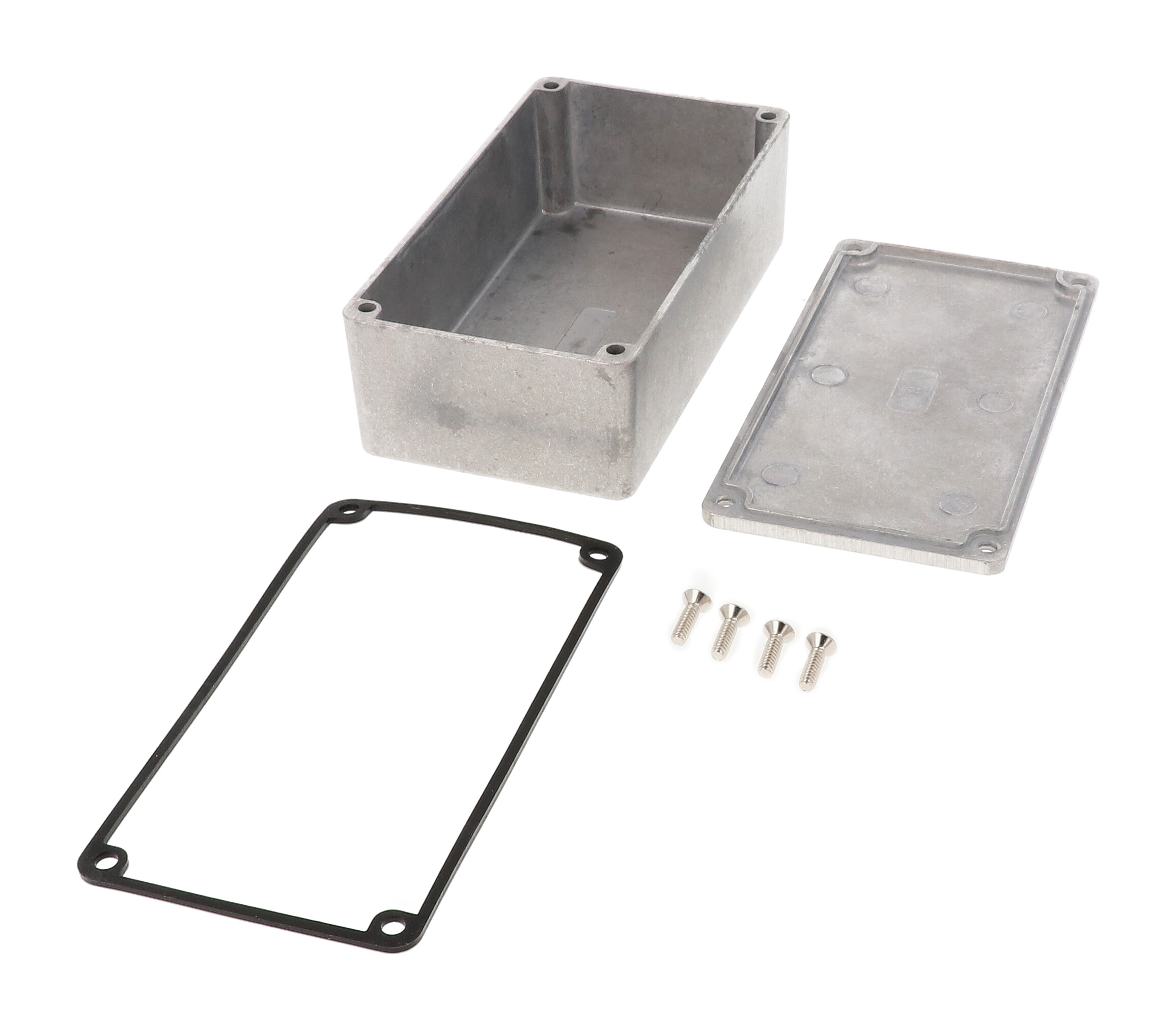 1590WN1 natural watertight diecast aluminum enclosure, 121 x 66 x 40 mm