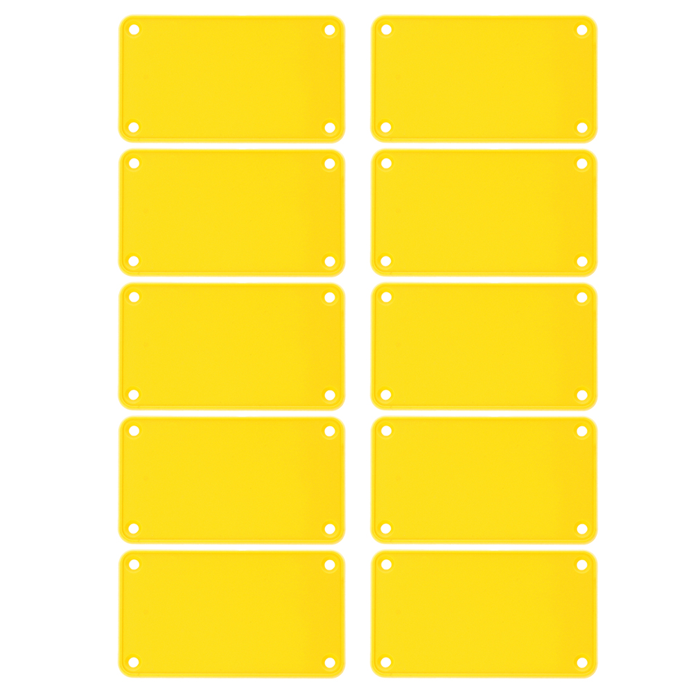 1455KPLY-10 — yellow plastic solid bezel for 1455K enclosures- 10/pack