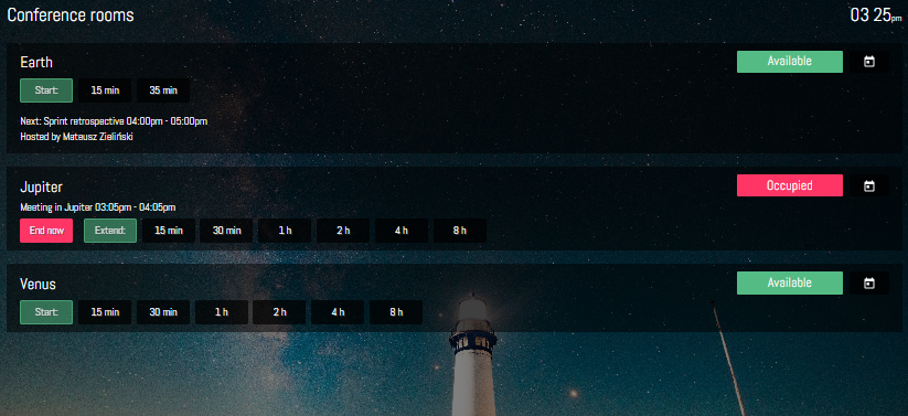 MYST RESERVE, ROOM SCHEDULING, 1 YEAR — view 7