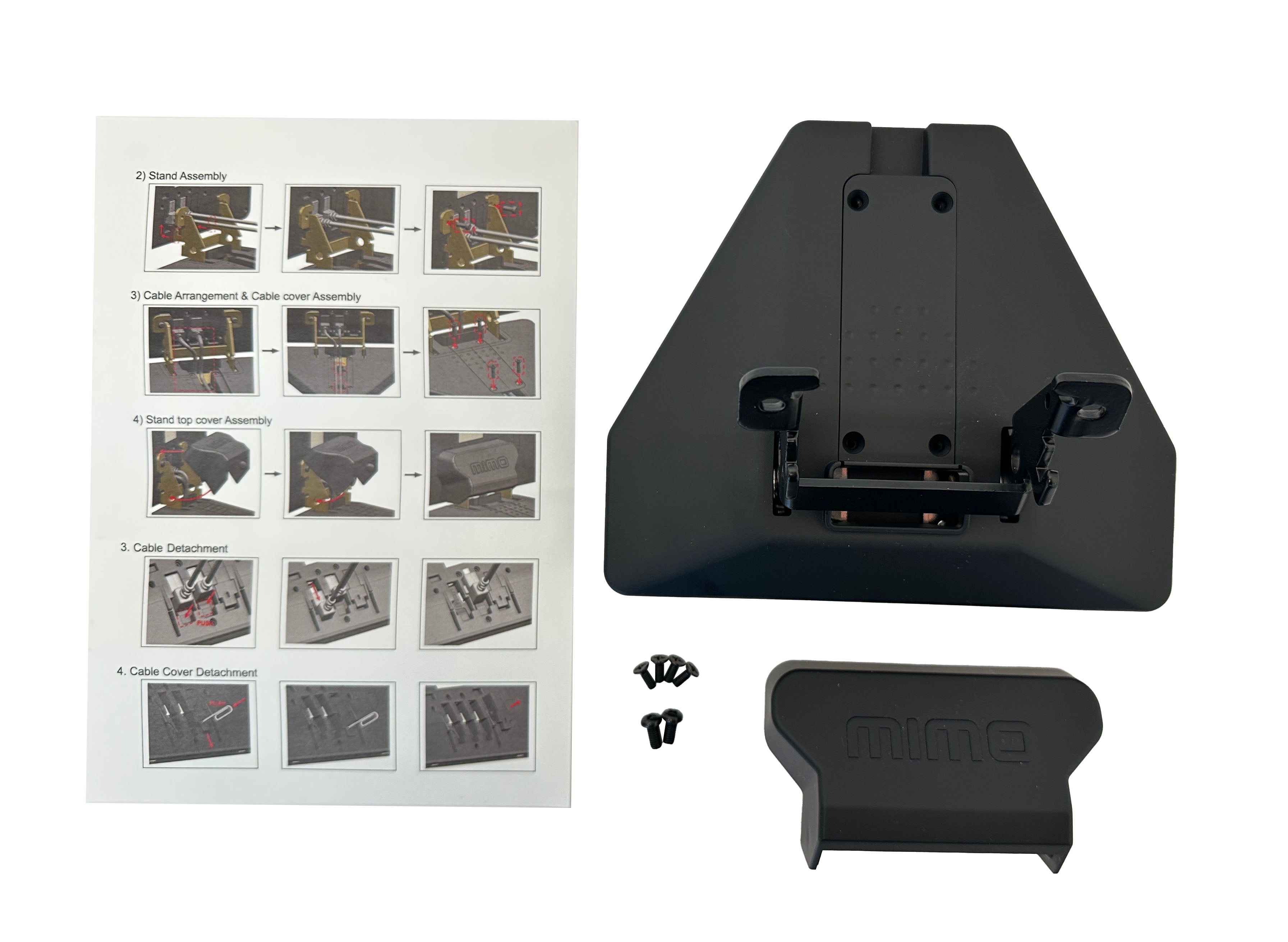 MIMO Monitors BA-UM1080 base assembly with hinge cover and screws for VUE family — view 3