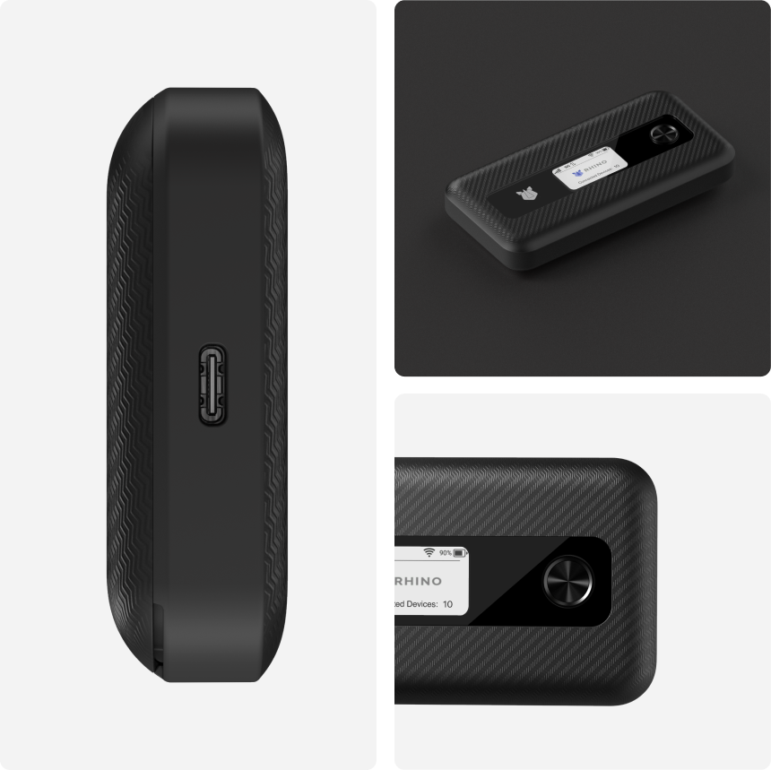Social Mobile Rhino H1 5G RedCap TAA-compliant mobile hotspot — view 2
