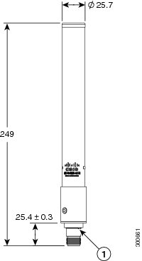 Cisco ANT-4G-OMNI-OUT-N= Outdoor Omnidirectional 2G/3G/4G Cellular Antenna