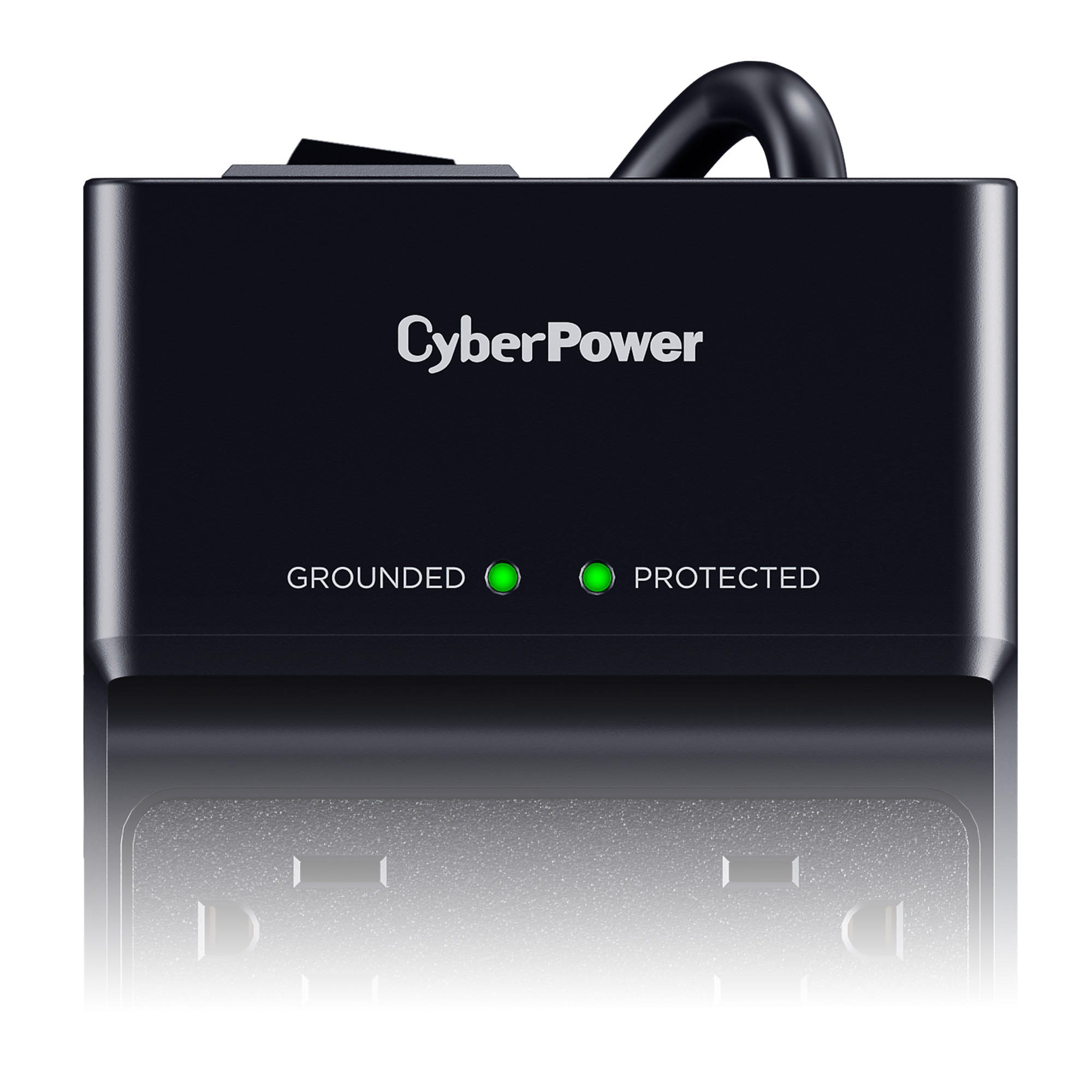 CyberPower CSP806UC18 black surge protector with 6 ft cord for desktop and office equipment — view 13