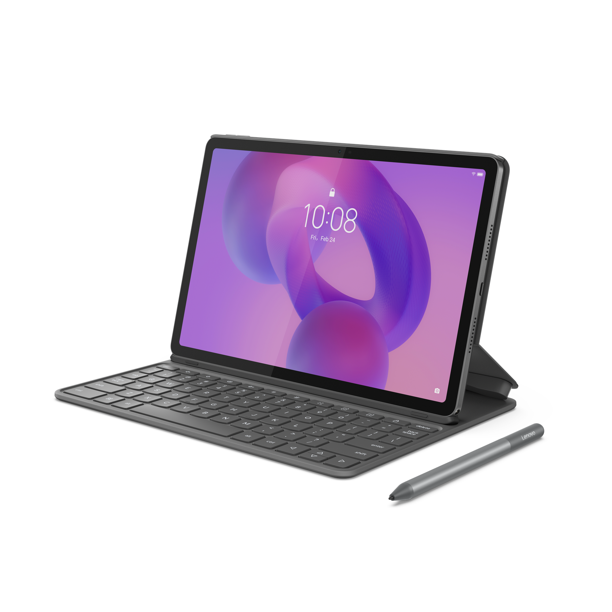Lenovo Idea Tab Folio Keyboard, Pogo-Pin, US English, Luna Grey (ZG38C07087)