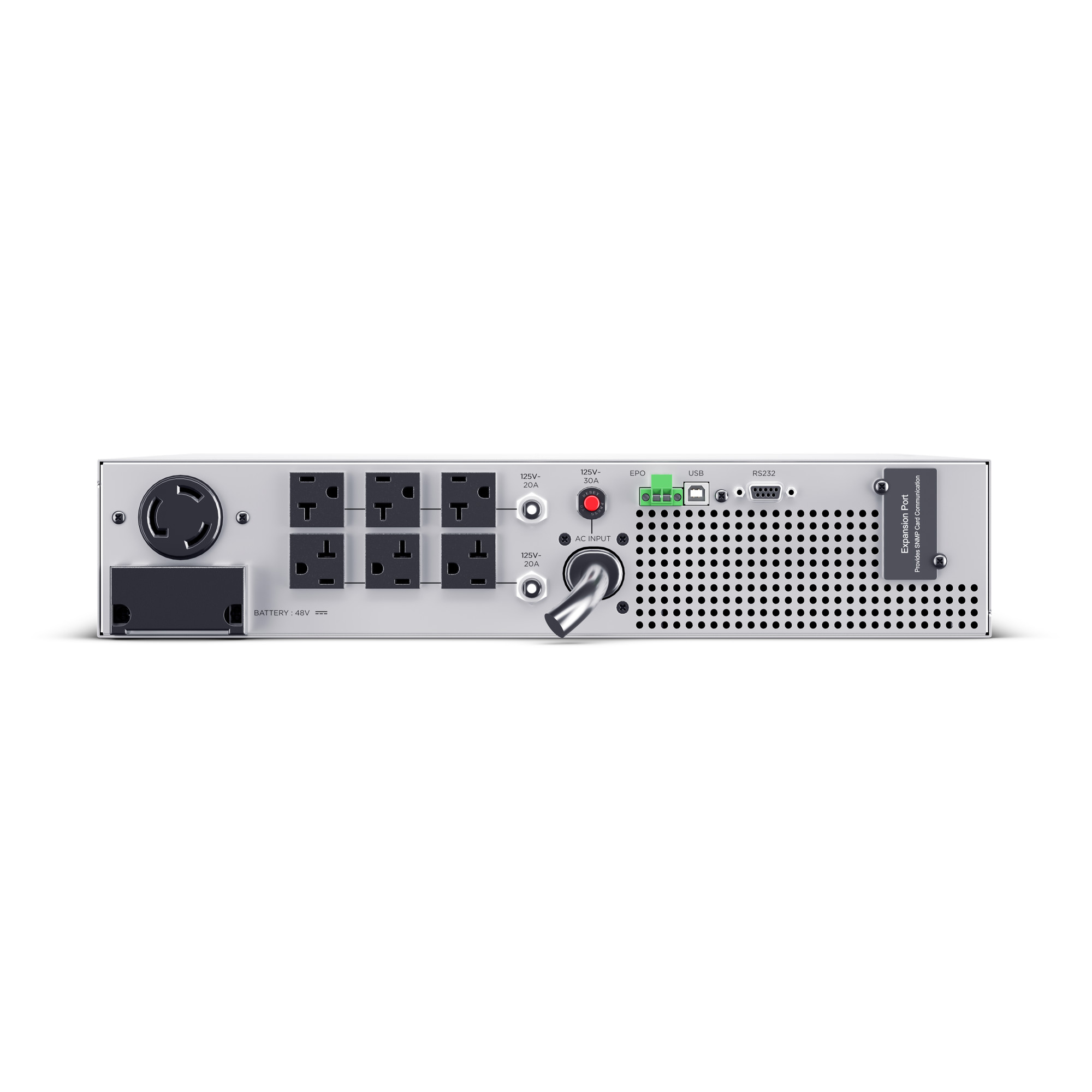 CyberPower OL3KRM 3,000 VA 2,400 W 2U rackmount UPS front view — view 4