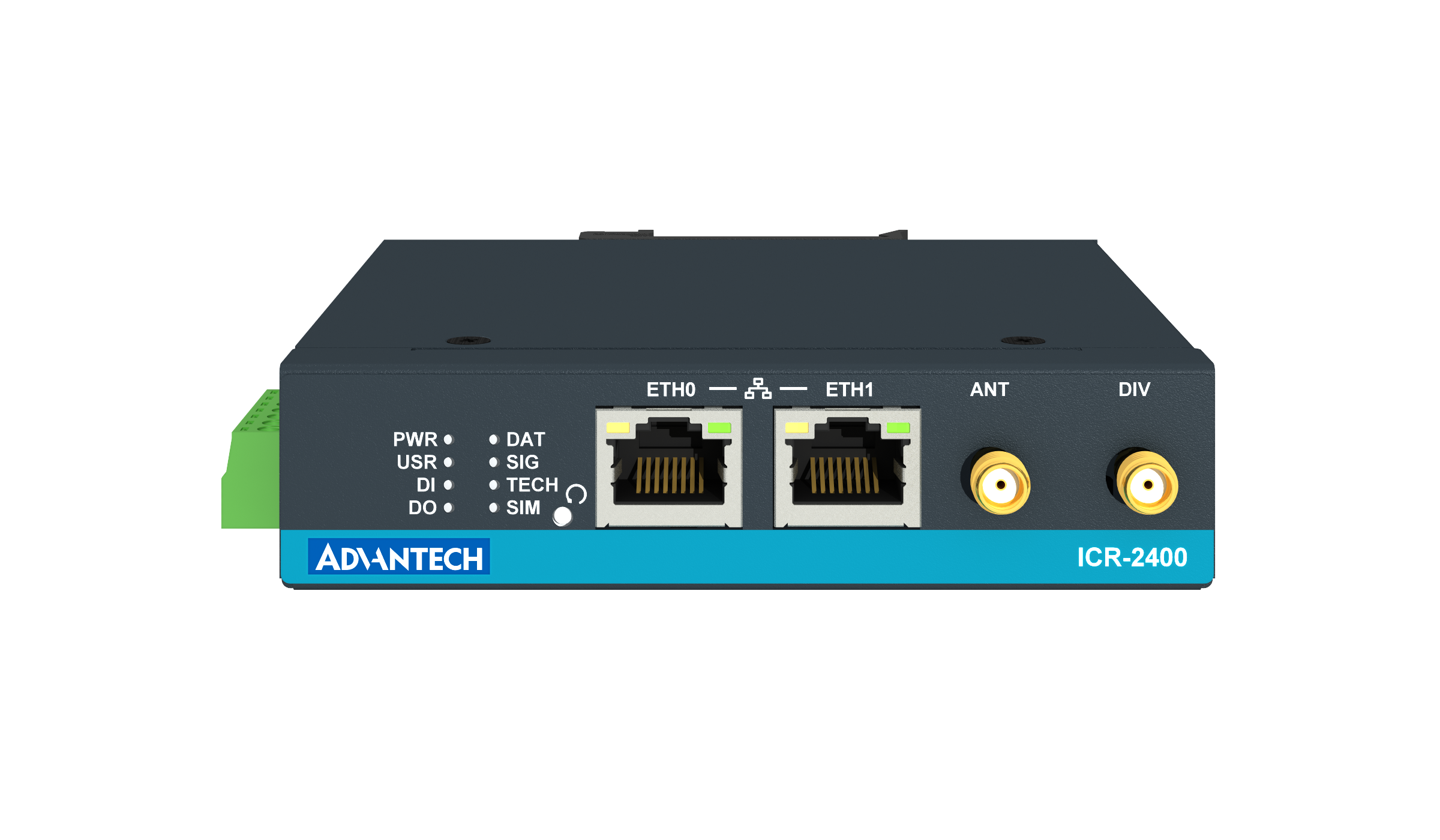 Advantech ICR-2441 LTE Cat 4 cellular router — view 2