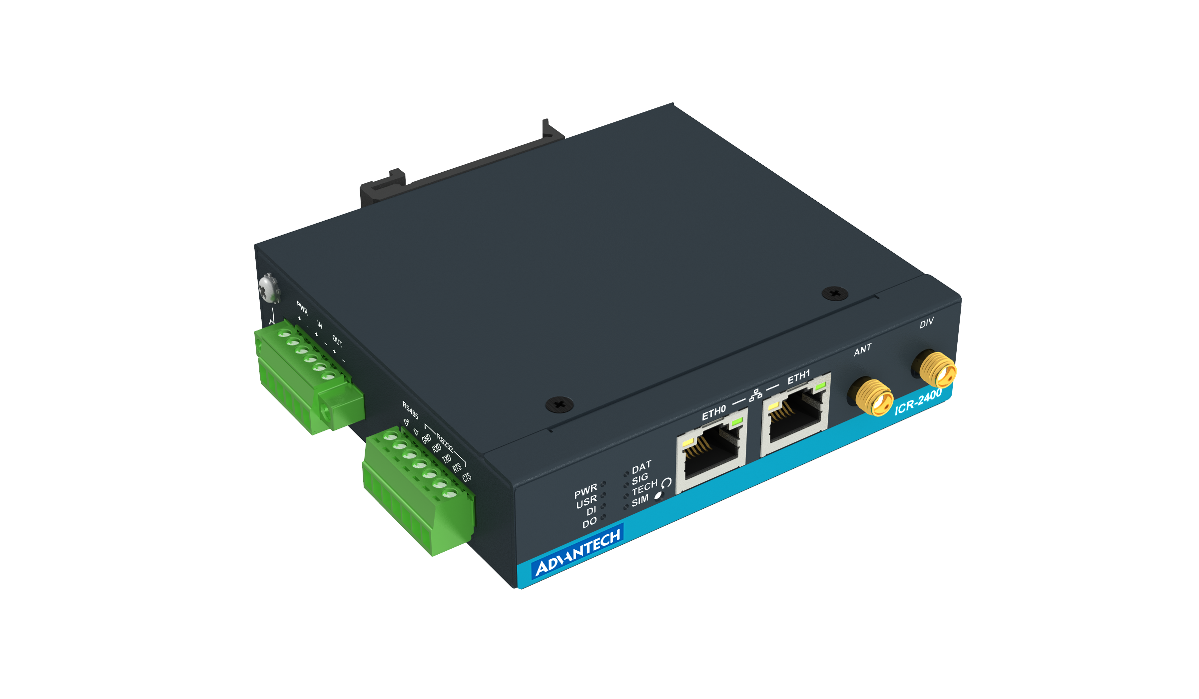 Advantech ICR-2441 LTE Cat 4 cellular router — view 4