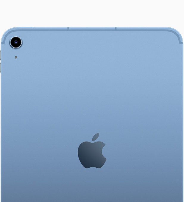 Apple iPad (A16) Wi-Fi + Cellular in Blue with an 11-inch Liquid Retina display and Touch ID top button. — view 2