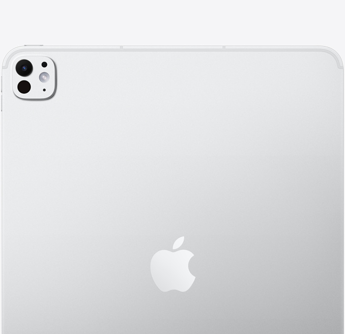 Apple iPad Pro 13-inch M5 in Silver with standard glass showing Ultra Retina XDR display — view 2