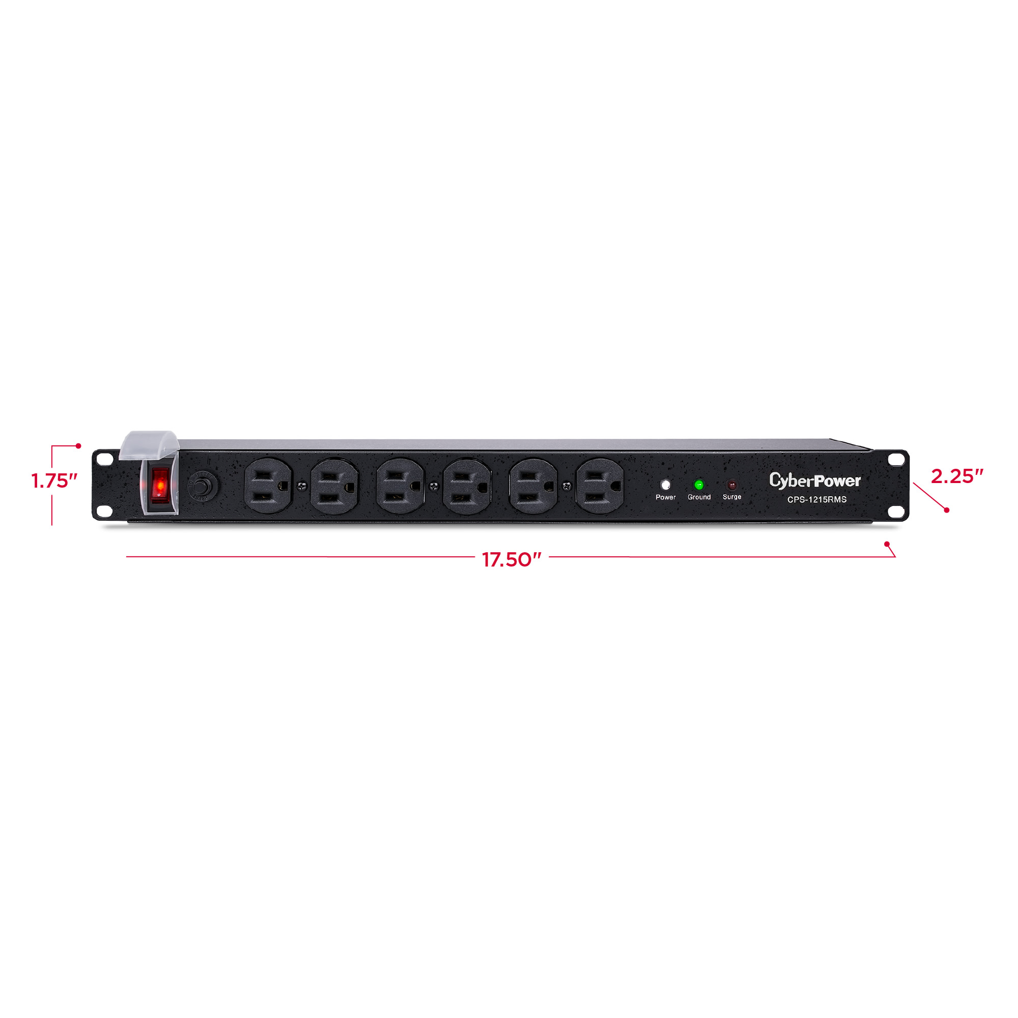 15A PDU RM 1U 1800J SURGE; 12OUT 5-15R 120V 15 CORD 3YR-WTY — view 4