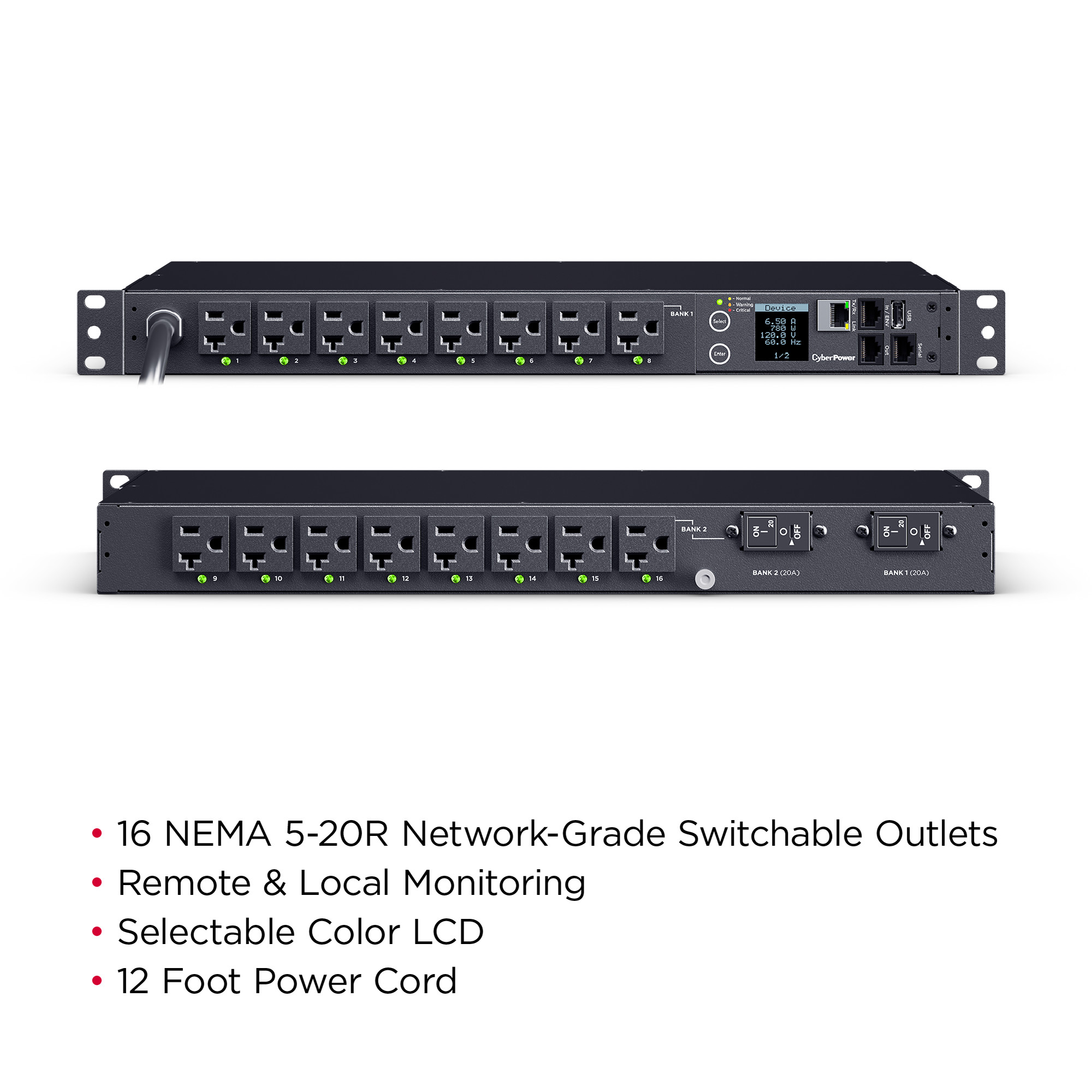 16 Outlets, 12 ft, NEMA L5-30P — view 5