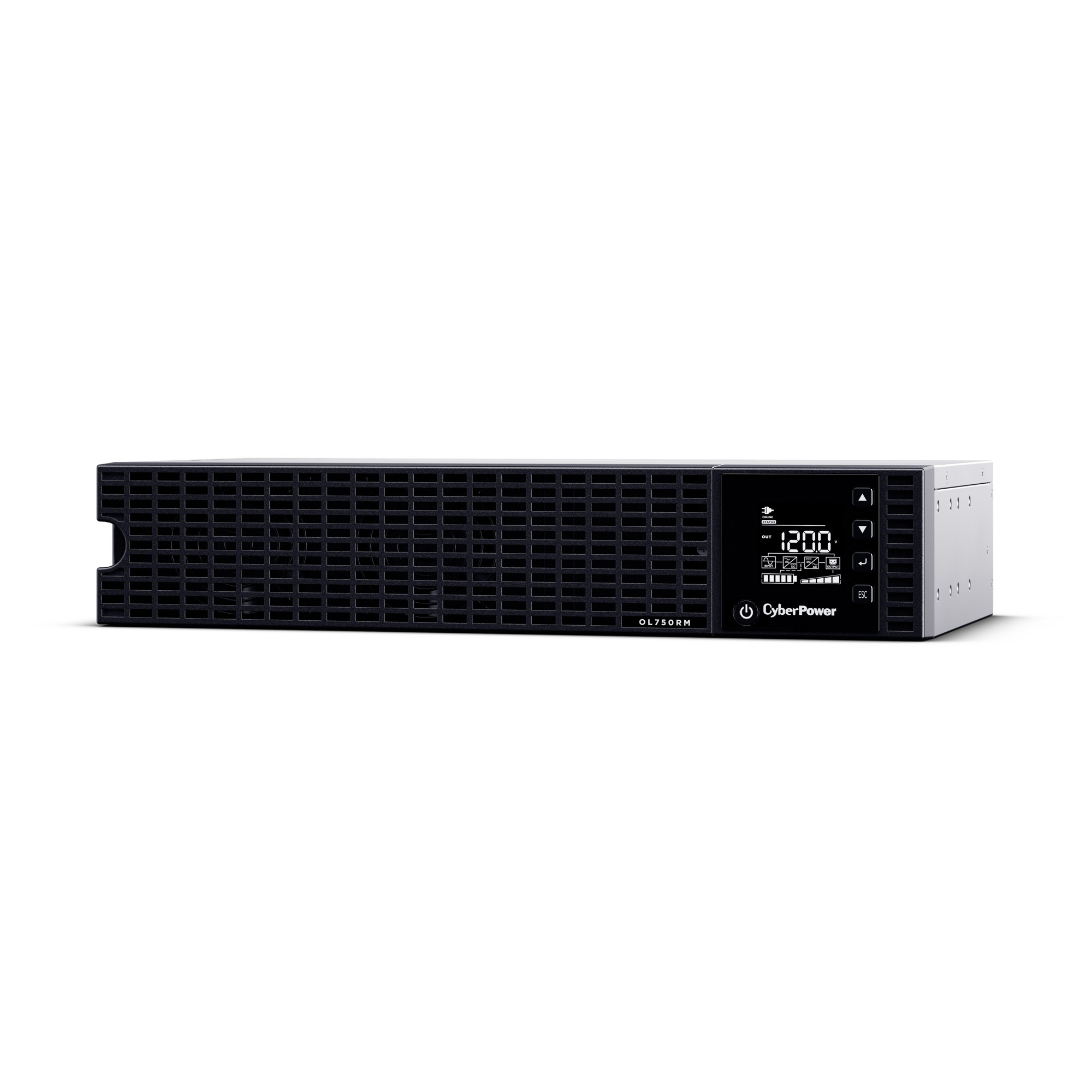 750VA/600W, 5-15P, 2U, Rackmount — view 2