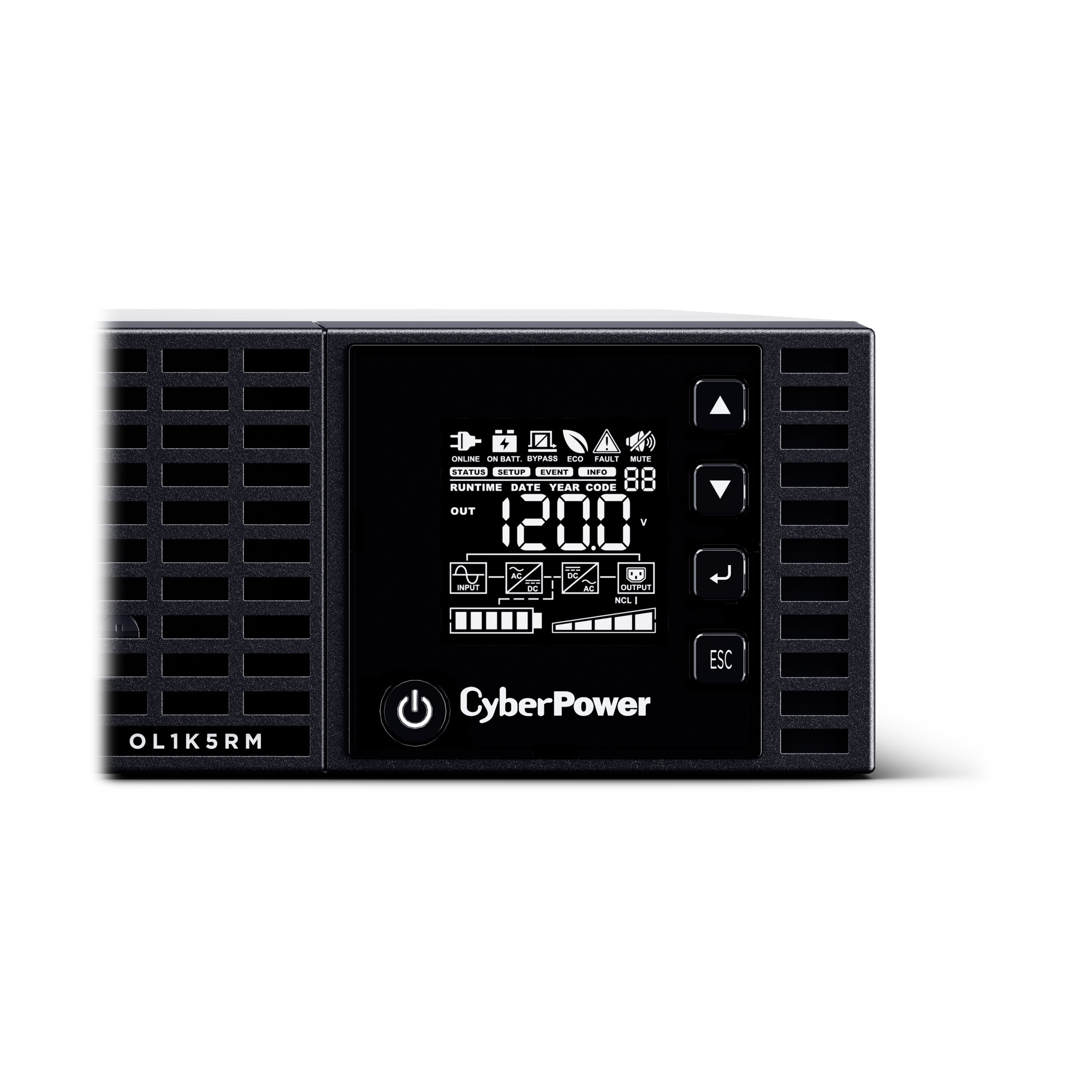 1500VA/1200W, 5-15P, 2U, Rackmount — view 12