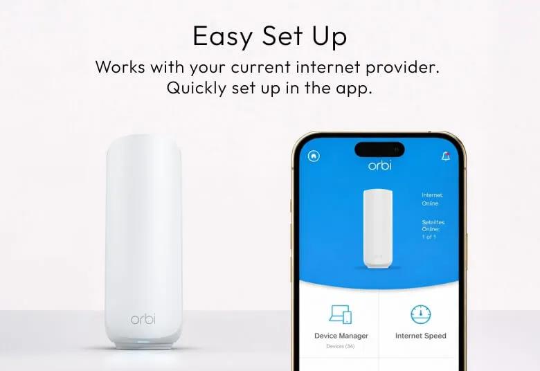 Netgear Orbi RBE372-100NAS Wi-Fi 7 tri-band mesh system 2-pack bundle — view 11