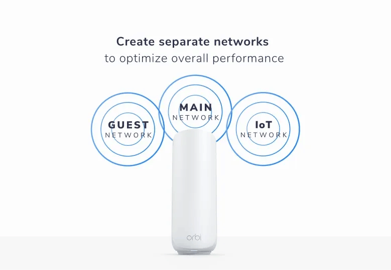 Netgear Orbi RBE372-100NAS Wi-Fi 7 tri-band mesh system 2-pack bundle — view 6