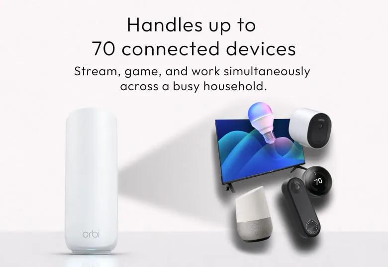 Netgear Orbi RBE372-100NAS Wi-Fi 7 tri-band mesh system 2-pack bundle — view 12