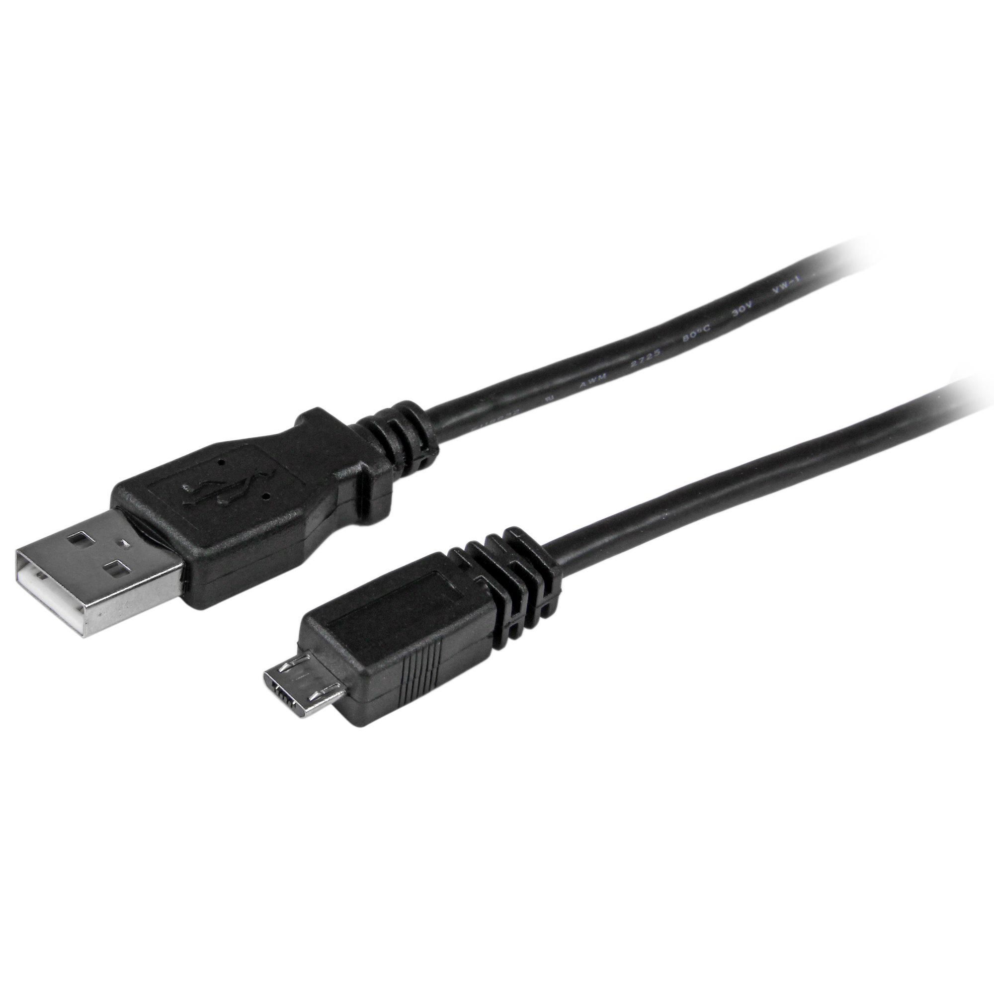 StarTech.com UUSBHAUB6 6 ft Micro USB Cable, USB-A to Micro-B, Black