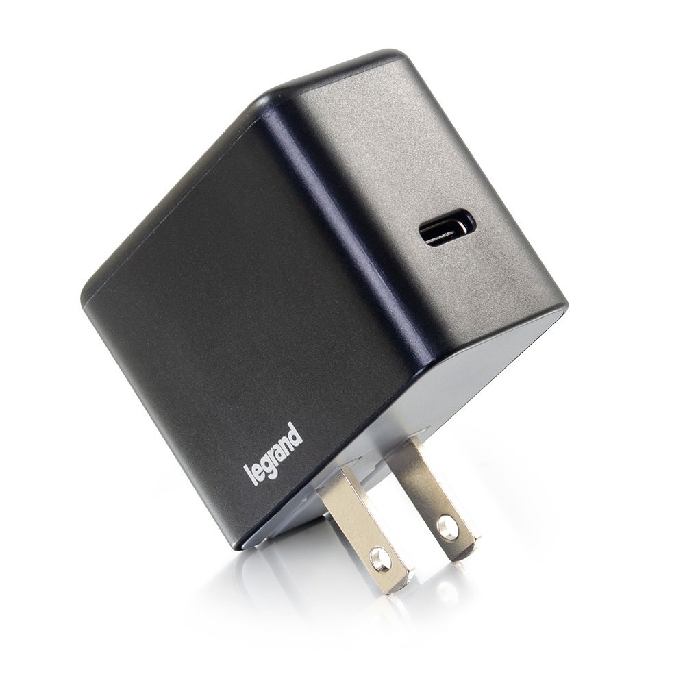 C2G 20279 1-Port USB-C Wall Charger with Power Delivery, 18W
