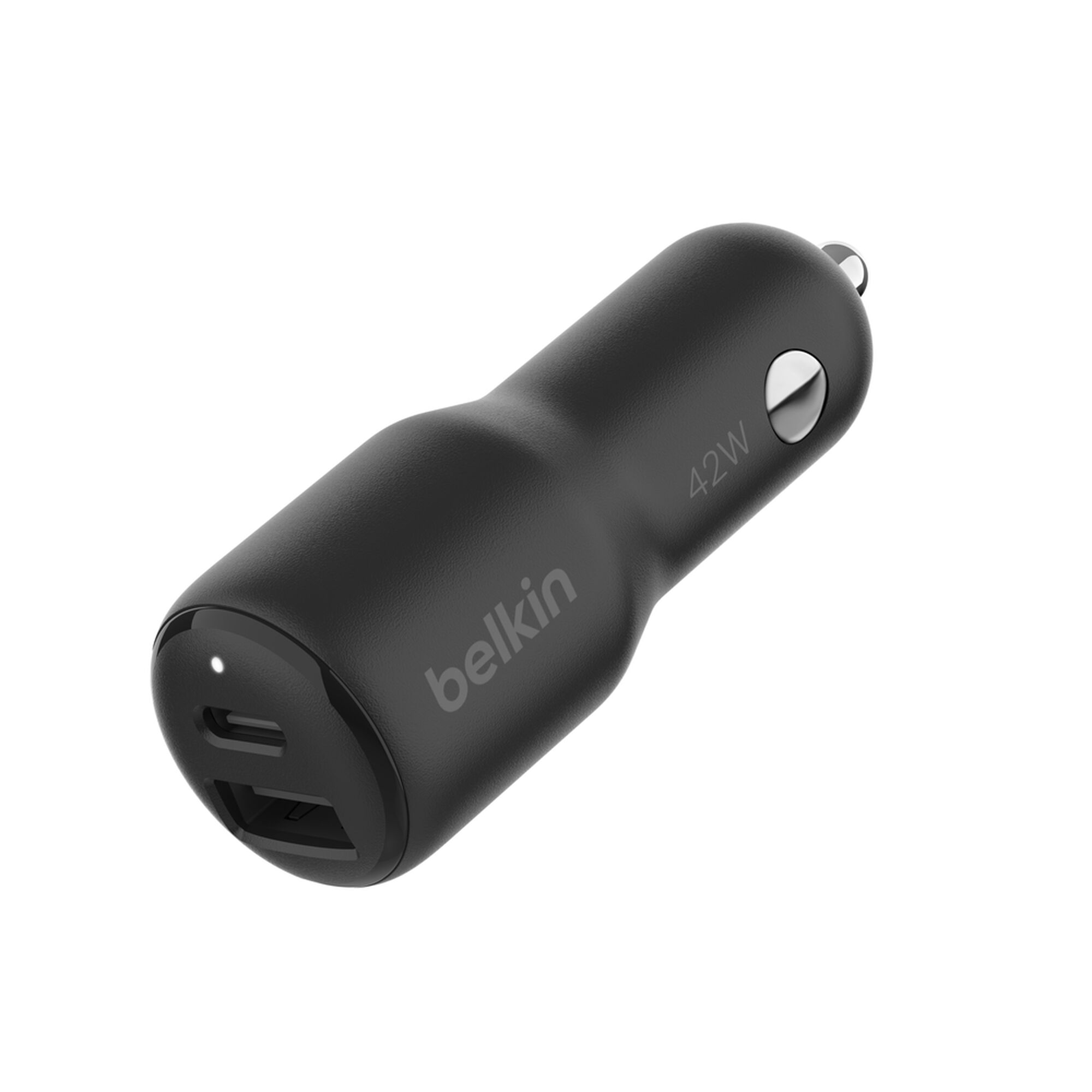 Belkin BoostCharge Dual Car Charger 42W, USB-C PD + USB-A (CCB005BTBK) - Charger Only