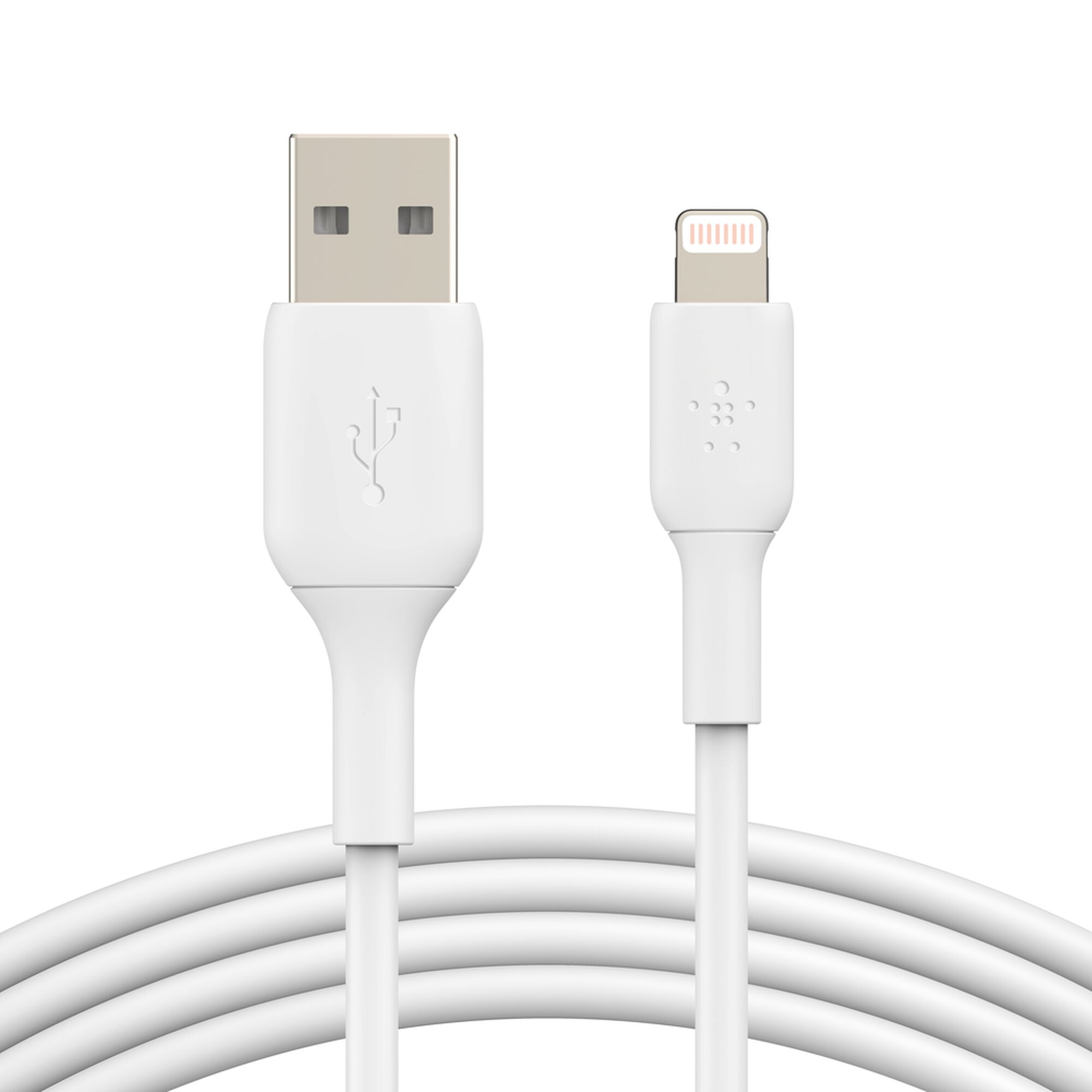 Belkin BoostCharge Lightning to USB-A Cable, 1m (3.3ft), White (CAA001BT1MWH)