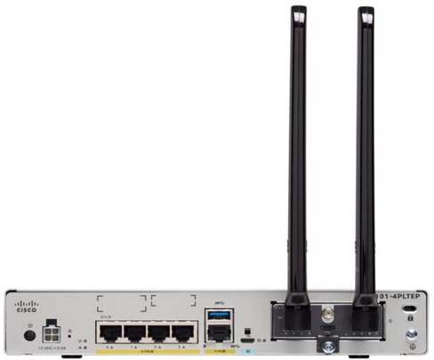 Cisco ISR 1101 C1101-4PLTEP Secure Branch Router with 4 GE LAN Ports and LTE Pluggable Slot