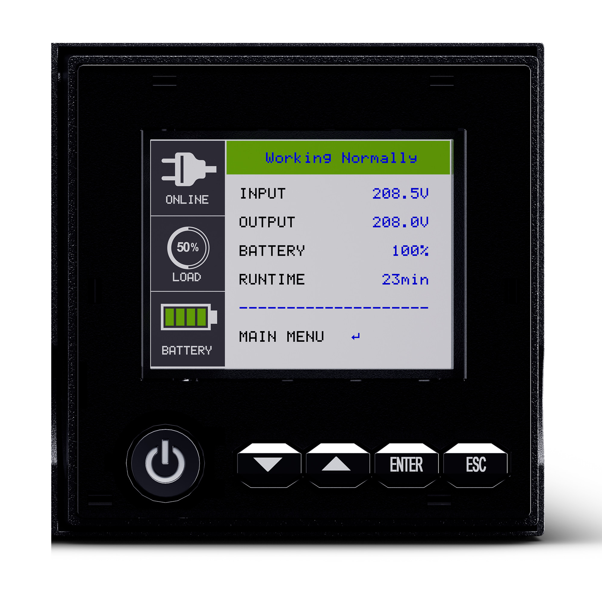 CyberPower OL2K2RTHD 2,200 VA 1,800 W online UPS in 2U rack mount form factor — view 21