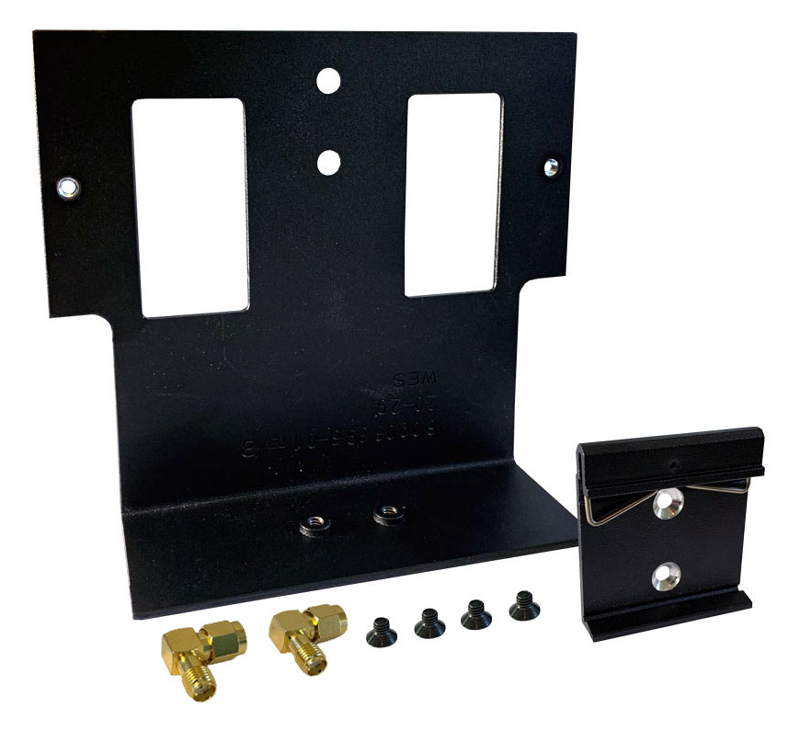 Din Mounting Bracket Kit; Includes Bracket, Din Rail Clip, Screws, Sma Adapters