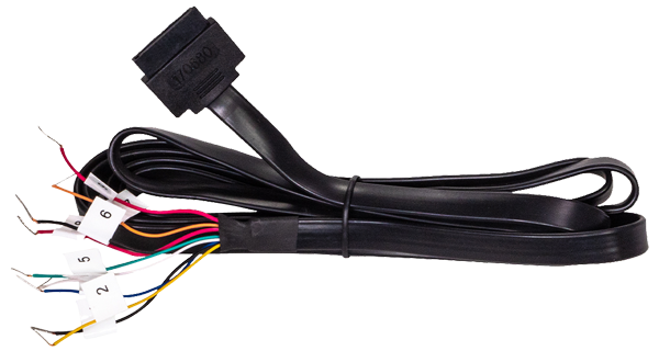Cradlepoint 170680-001 black GPIO cable with locking SATA connector and 1.7 m lead. — view 2