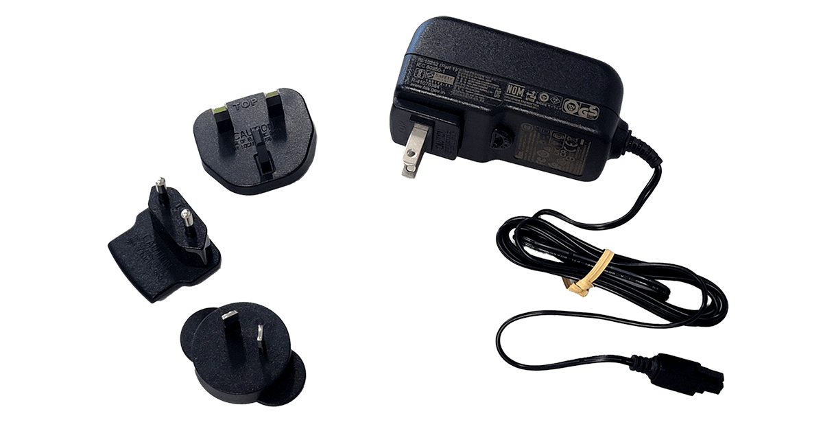 Cradlepoint 170717-000 12V Power Supply, Small 2x2, 1.5 m with International Plugs (Types A-G-C-I)