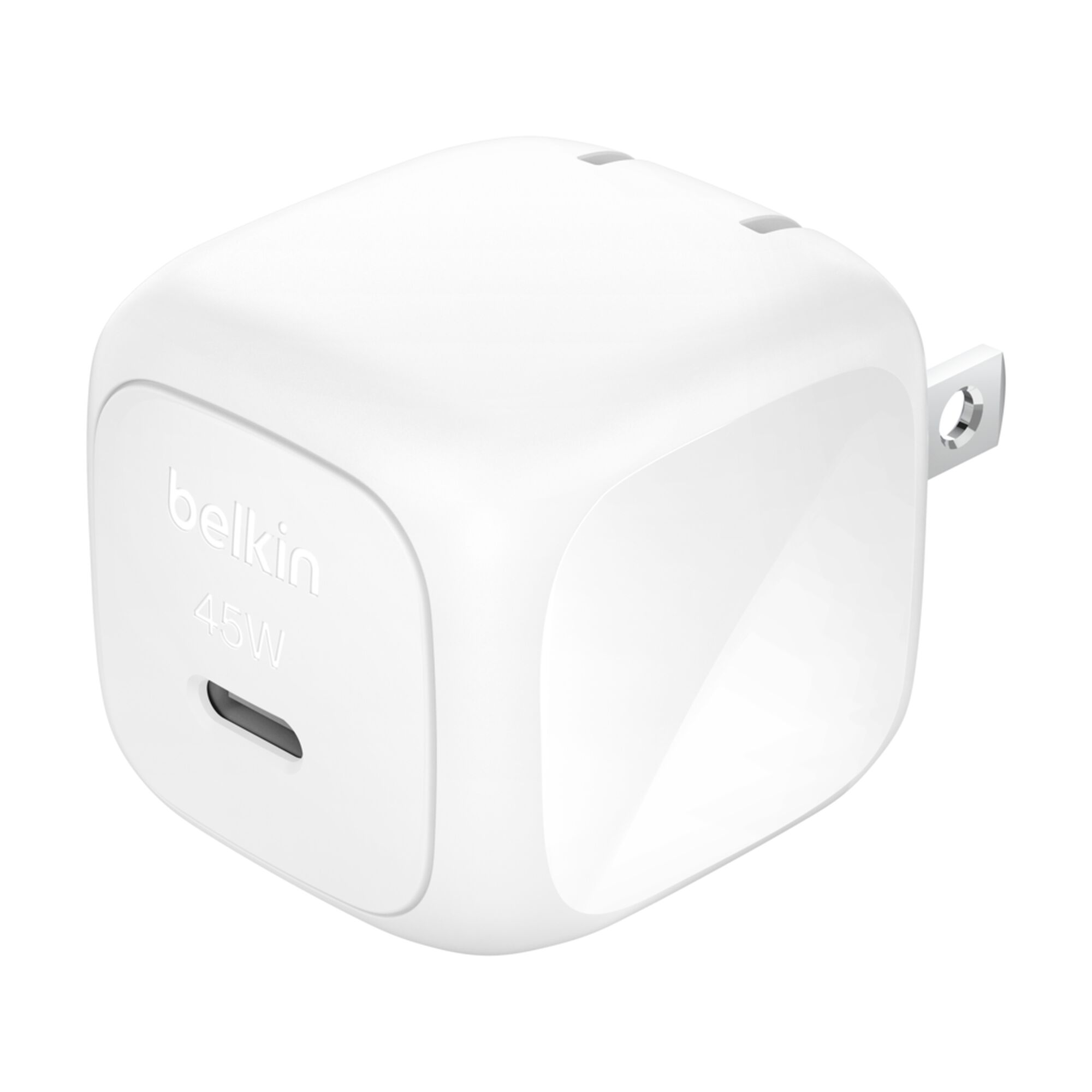 Belkin BoostCharge Compact 45W USB-C Wall Charger with PPS, White