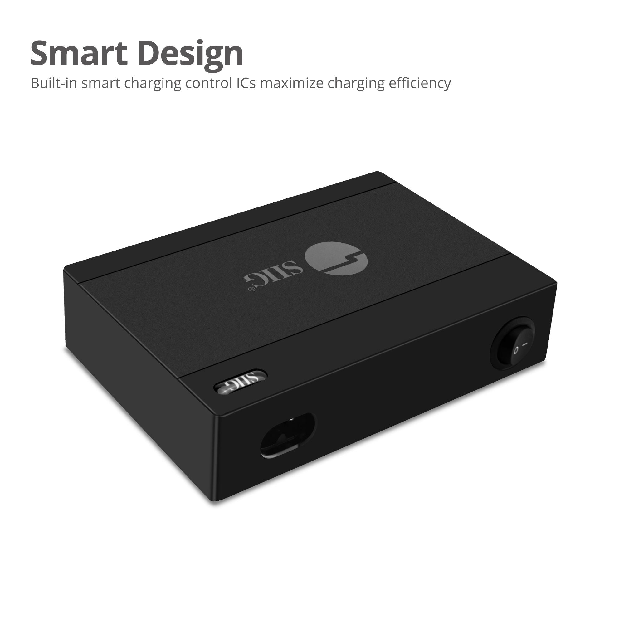 SIIG AC-PW1G11-S1 60W 10-Port USB-A Travel Charger