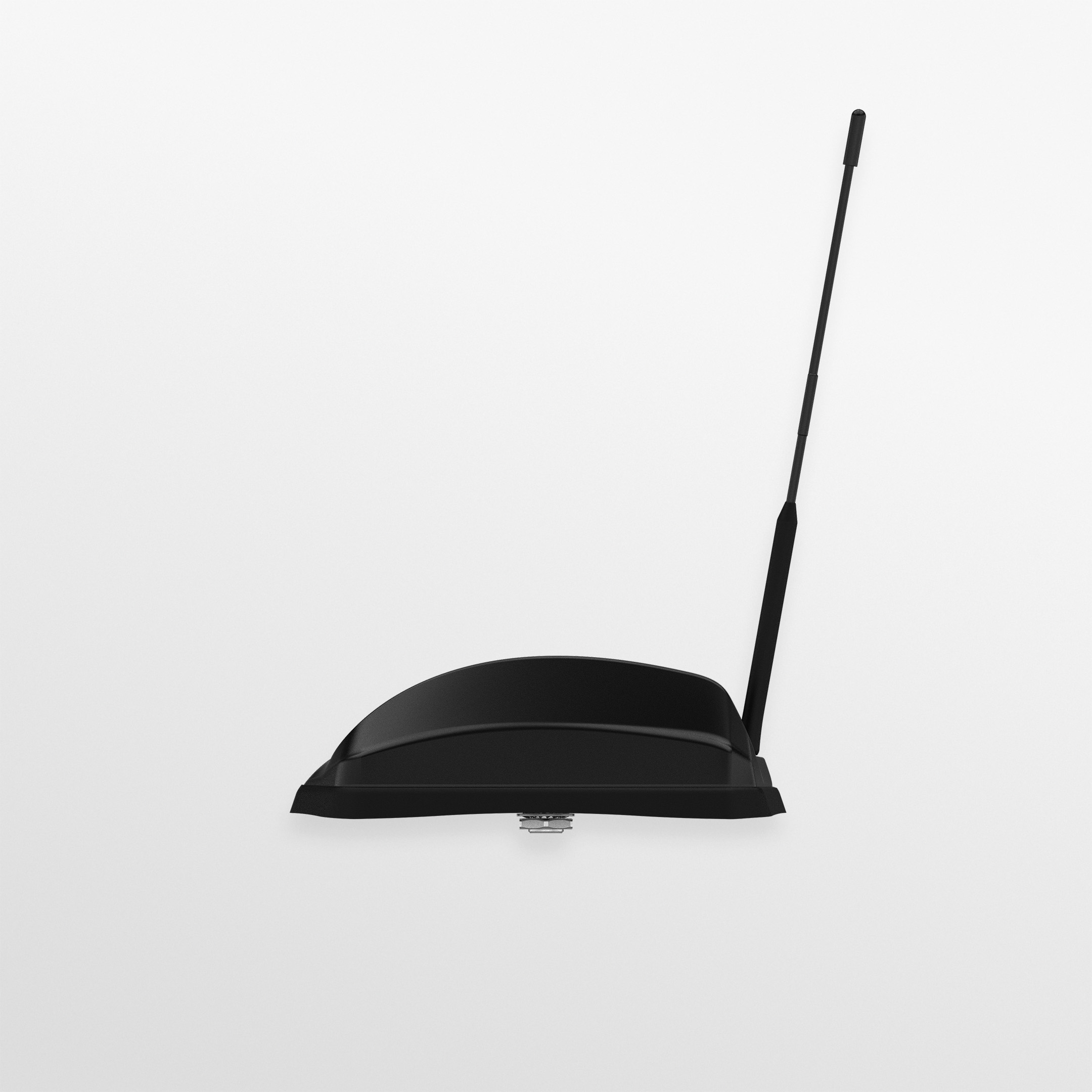 Black Panorama Dual Sharkee GP-IN2670 9-in-1 sharkfin vehicle antenna with fitted cables. — view 6
