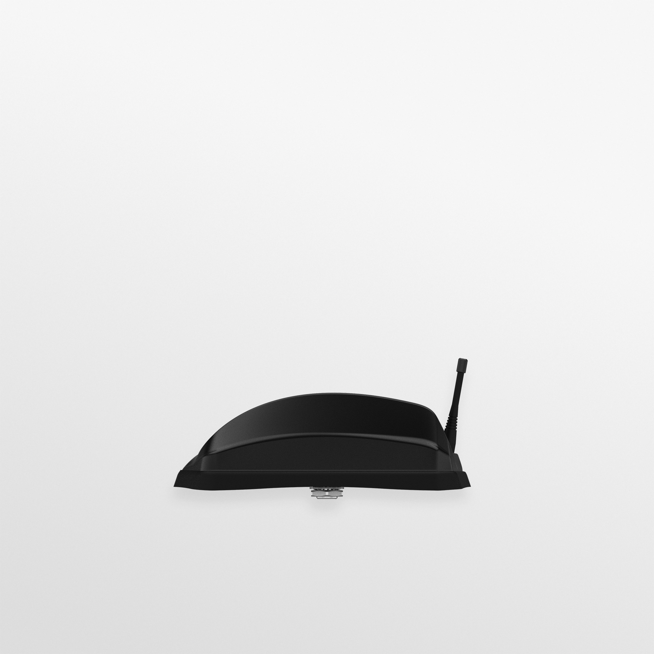 Black Panorama GP-IN2679 Dual Sharkee sharkfin vehicle antenna with 5G, Wi-Fi and GNSS elements. — view 5