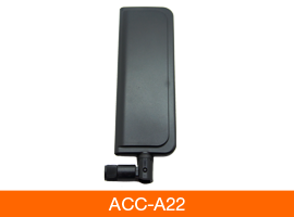 Lantronix A22H0 Ultra-Wideband 4G LTE/GPS/Wi-Fi Antenna, Hinged 90° SMA Male